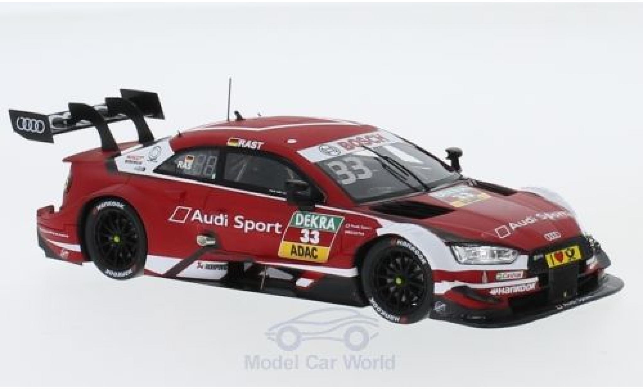 Audi RS5 DTM 1/43 Spark RS 5 DTM No.33 Sport Team Rosberg DTM Nürburgring 2018 R.Rast modellino in miniatura