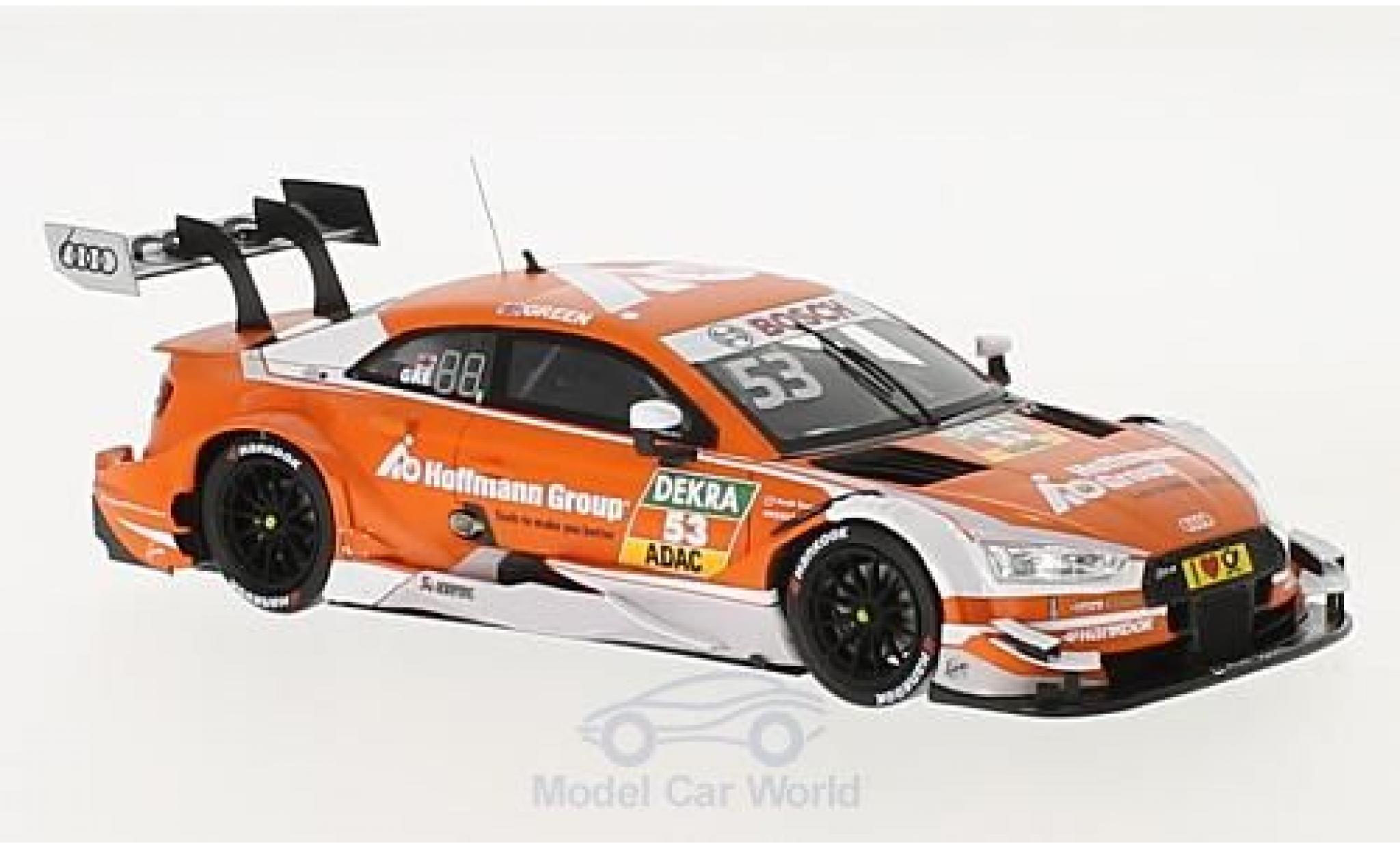 Audi RS5 DTM 1/43 Spark RS 5 DTM No.53 Sport Team Rosberg Hoffmann Group DTM 2017 J.Green modellino in miniatura