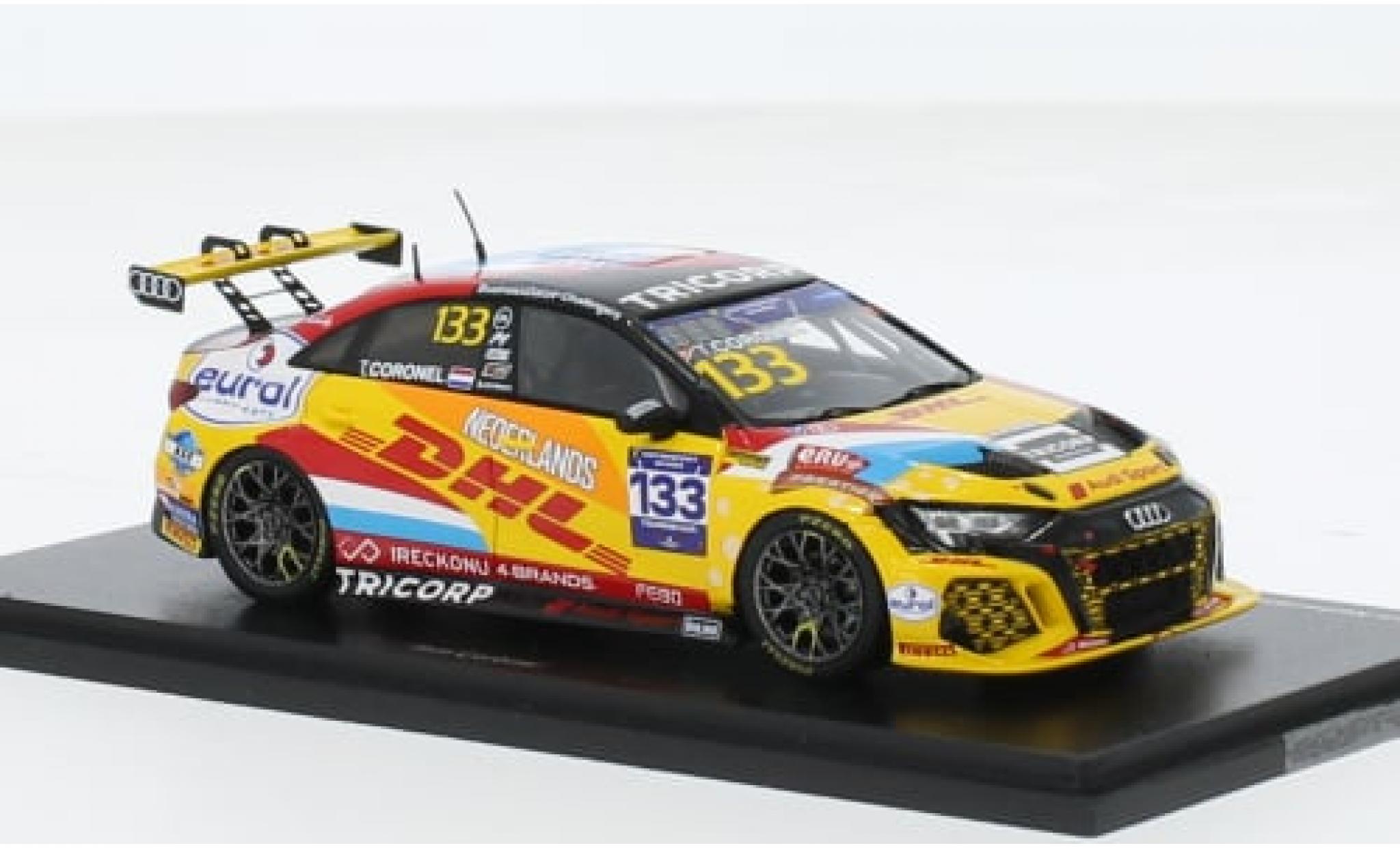 Audi RS3 1/43 Spark LMS TCR No.133 Team Netherlands FIA Motorsport Games Touring Car Cup Paul Ricard 2022 1:43 modellino in miniatura