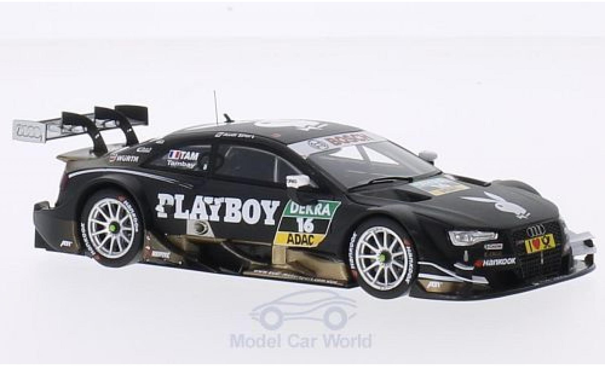 Audi RS5 DTM 1/43 Spark DTM No.16 Sport Team Abt Playboy DTM 2014 A.Tambay modellino in miniatura