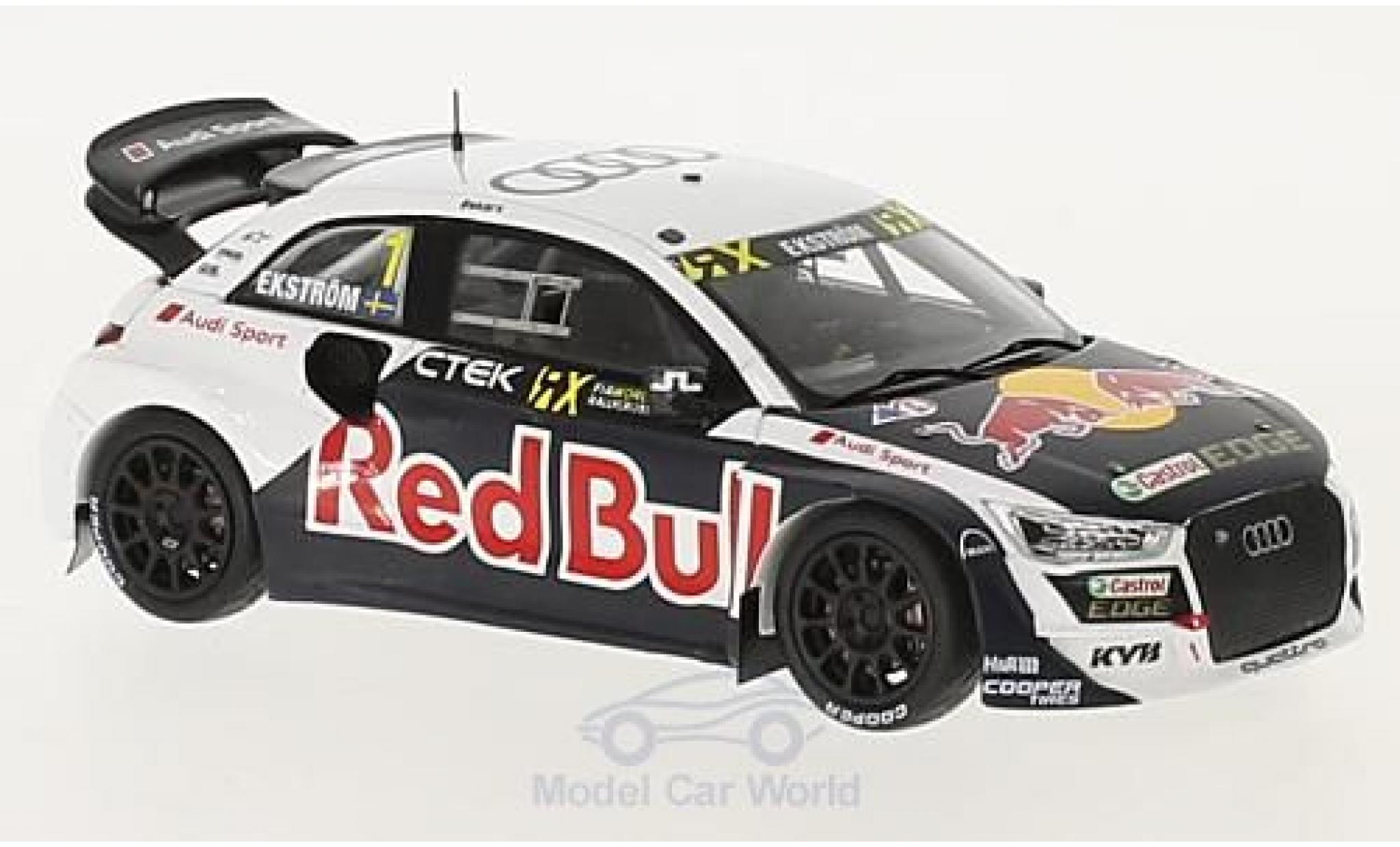 Audi S1 1/43 Spark EKS RX quattro No.1 Red Bull Rallye-Cross Hockenheim 2017 M.Ekström modellino in miniatura