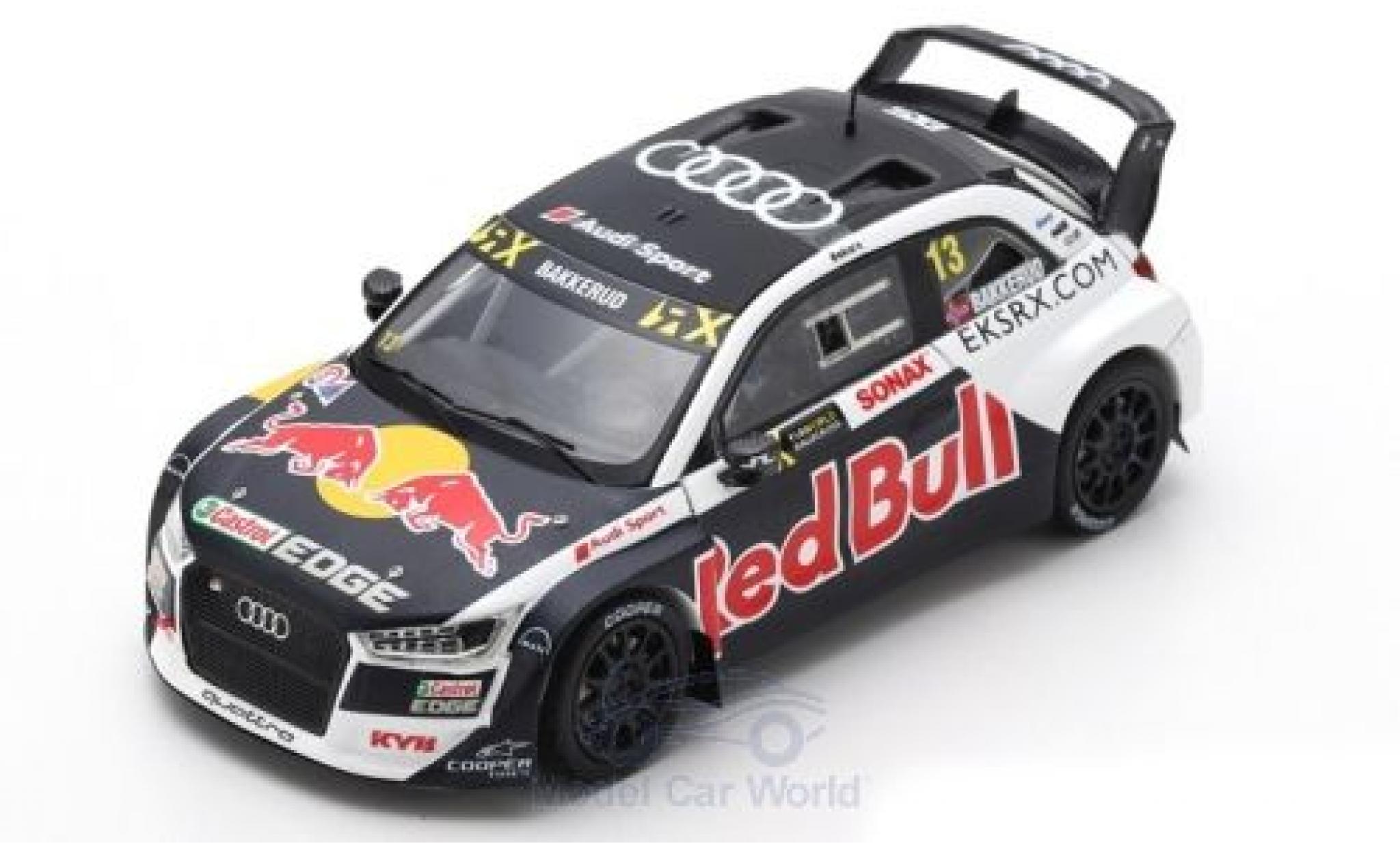 Audi S1 1/43 Spark EKS RX quattro No.13 EKS Sport Red Bull World RX Großbritannien 2018 A.Bakkerud modellino in miniatura