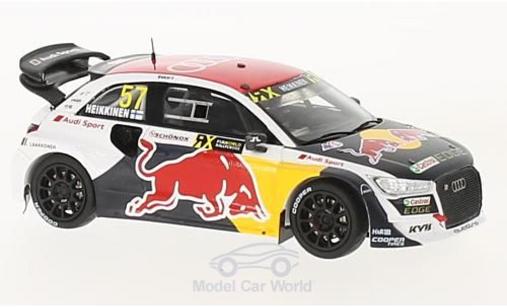 Audi S1 1/43 Spark EKS RX quattro No.57 Rallye-Cross Hockenheim 2017 T.Heikkinen modellino in miniatura