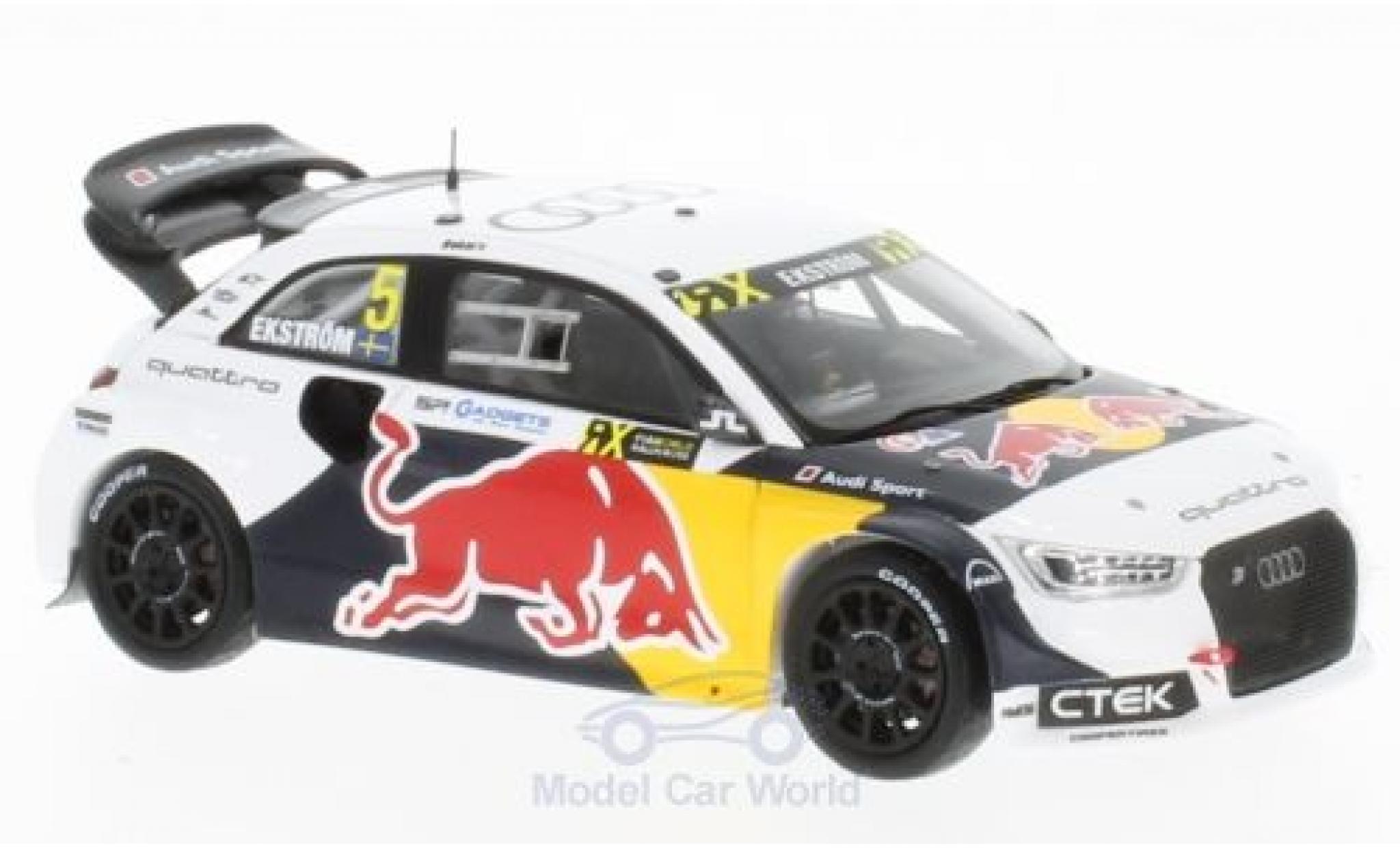 Audi S1 1/43 Spark No.5 Red Bull Rallye-Cross Hockenheim 2016 M.Ekström modellino in miniatura