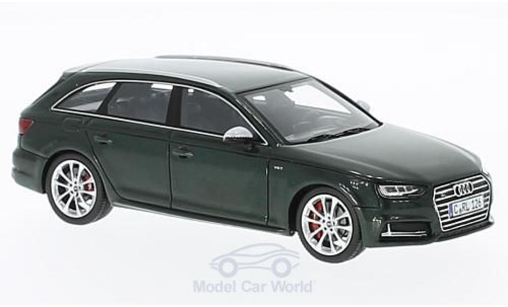 Audi S4 1/43 Spark Avant metallico verde 2016 modellino in miniatura