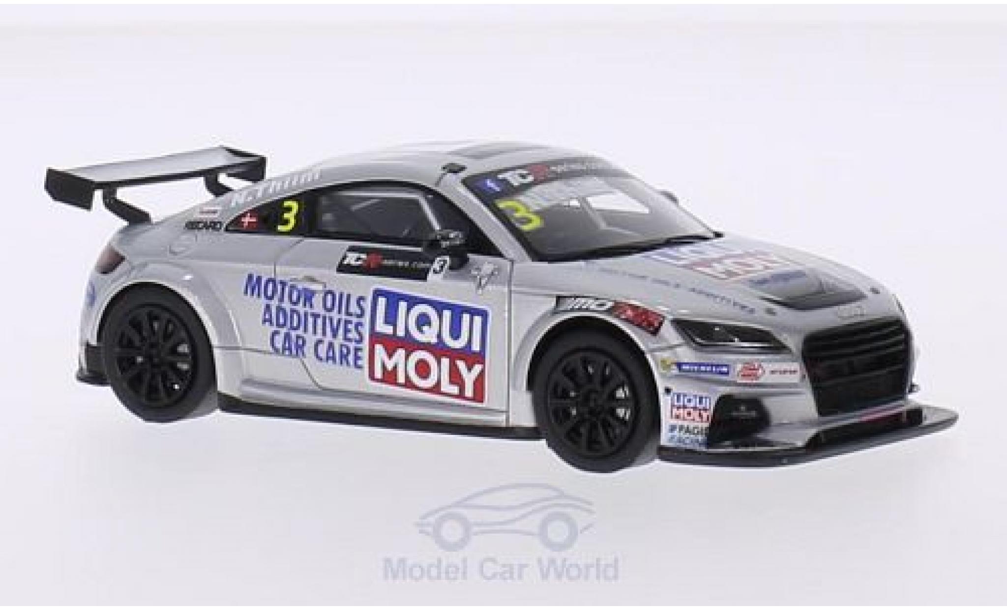 Audi TT 1/43 Spark No.3 MoTec Liqui Moly TCR International Series 2015 N.Thiim modellino in miniatura