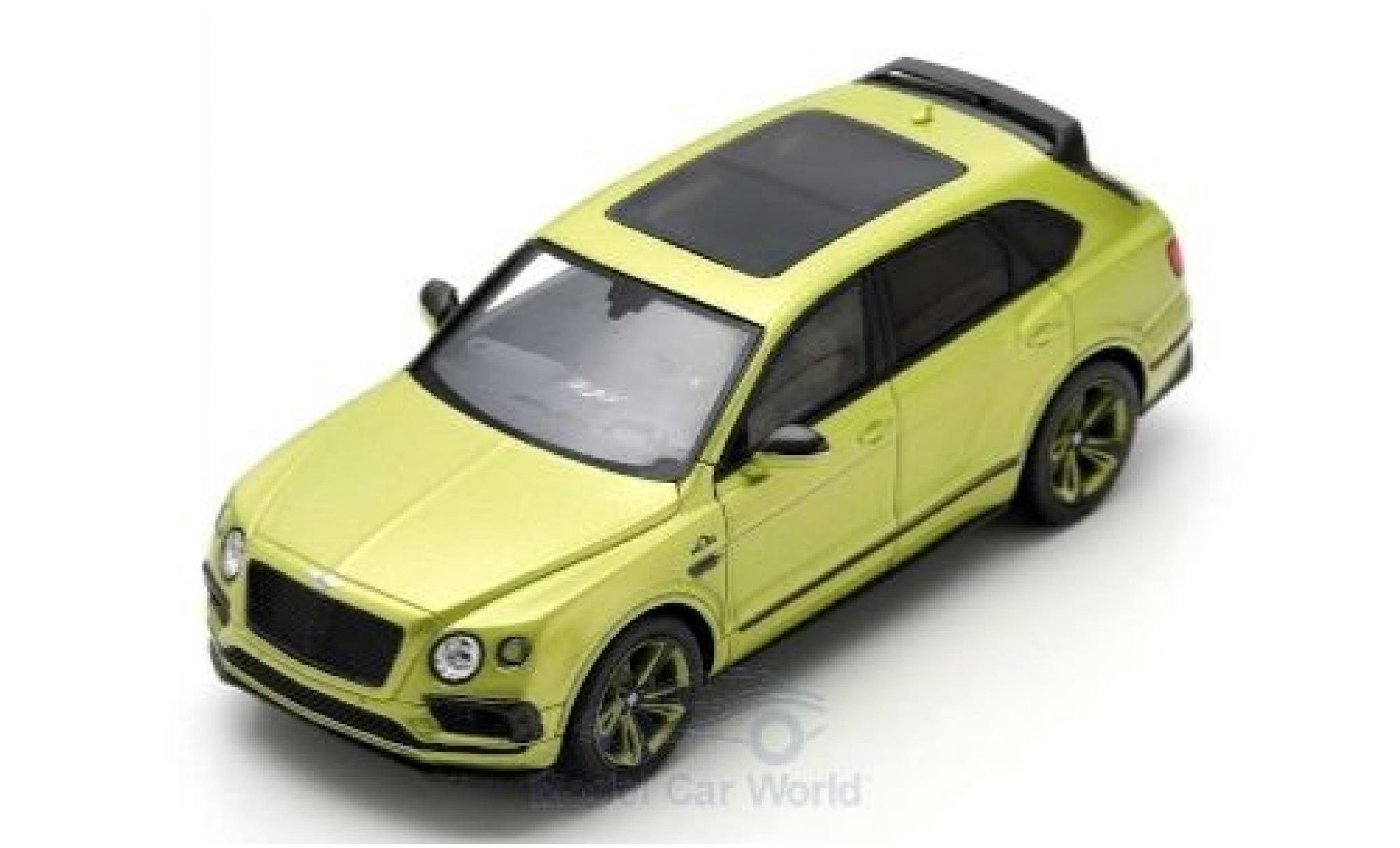 Bentley Bentayga 1/43 Spark Pikes Peak Limited Edition metallico verde 2018 by Mulliner modellino in miniatura