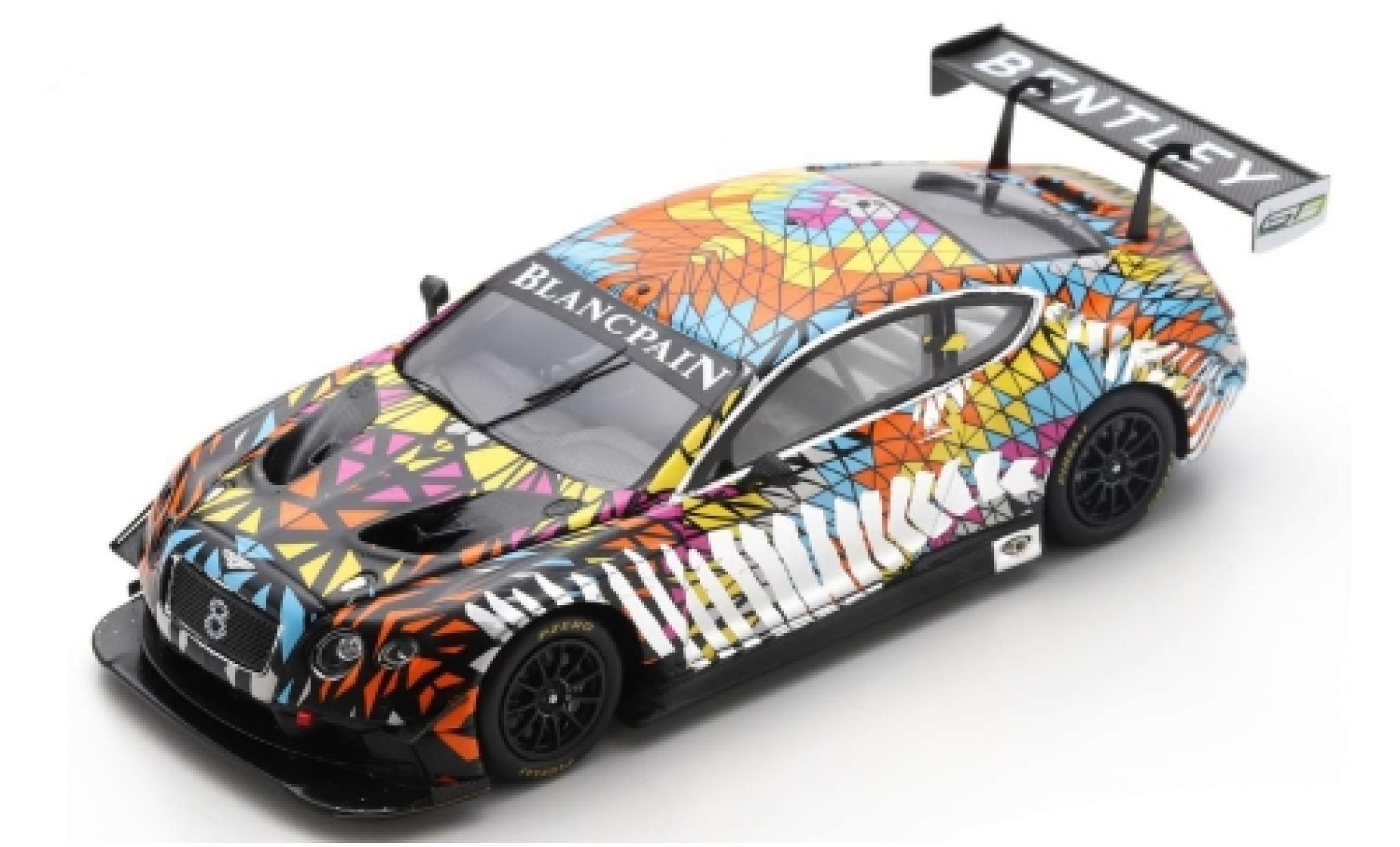 Bentley Continental 1/43 Spark GT3 Princess Yatchs Dazzle Livery modellino in miniatura