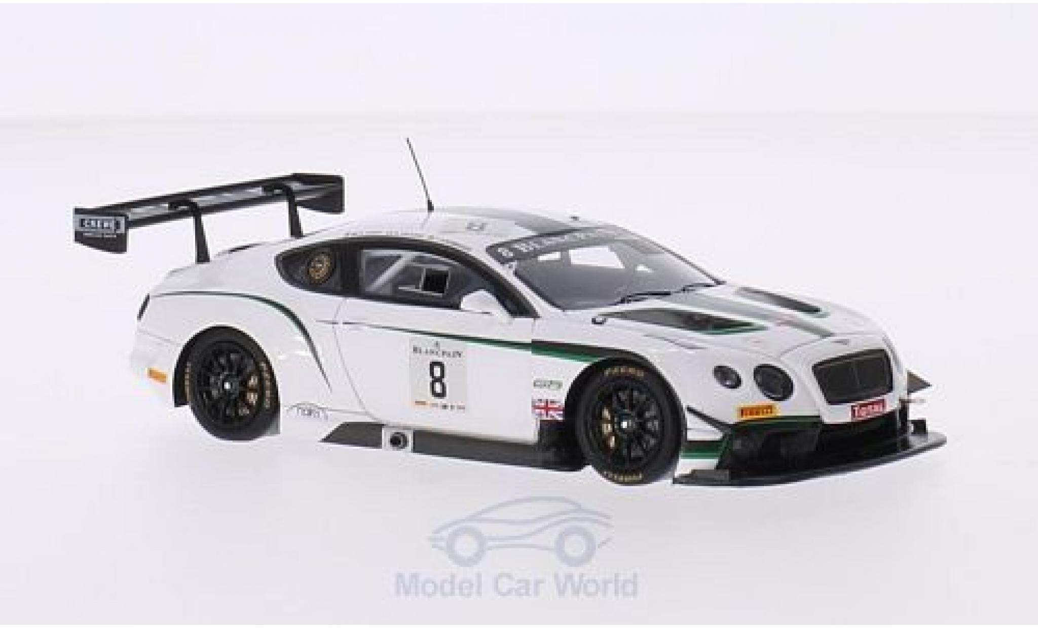 Bentley Continental T 1/43 Spark GT3 RHD No.8 M-Sport 24h Spa 2014 A.Leclerc/J.D Ambrosio/D.Tappy modellino in miniatura