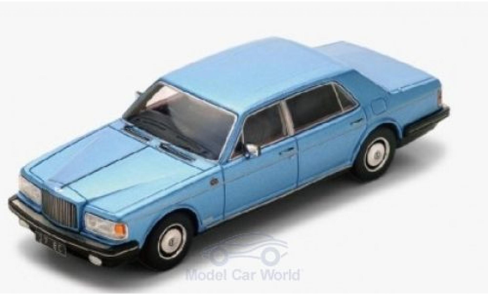 Bentley Mulsanne 1/43 Spark metallico blu RHD 1980 modellino in miniatura