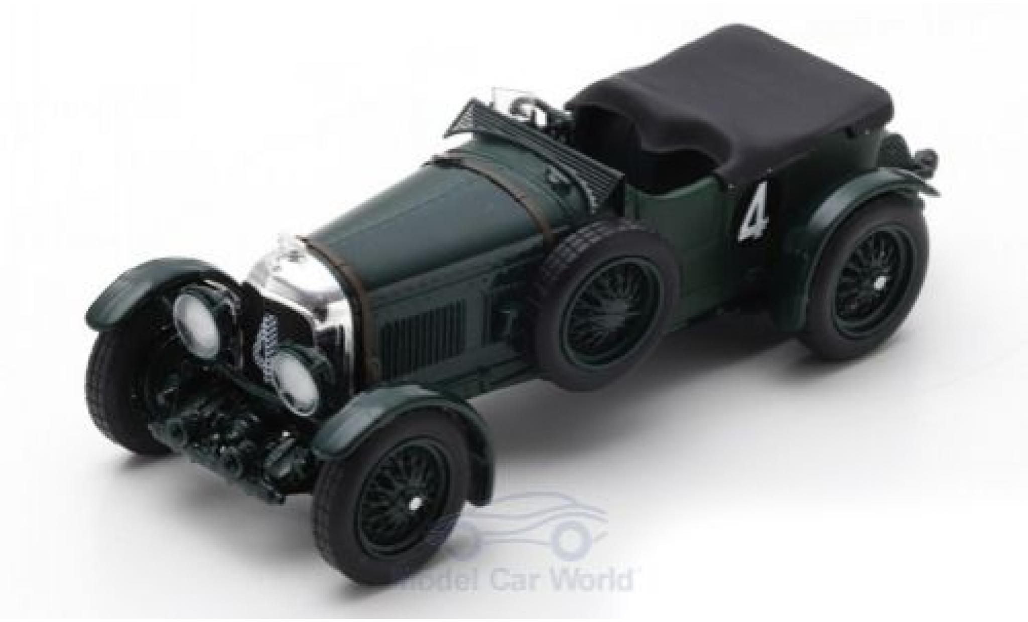 Bentley Speed 6 1/43 Spark Speed Six RHD No.4 24h Le Mans 1930 W.Barnato/G.Kidston modellino in miniatura
