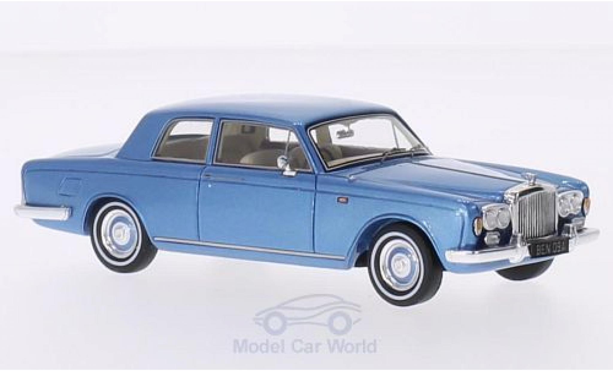 Bentley T1 1/43 Spark 2-Door Saloon James Young metallico blu RHD 1967 modellino in miniatura