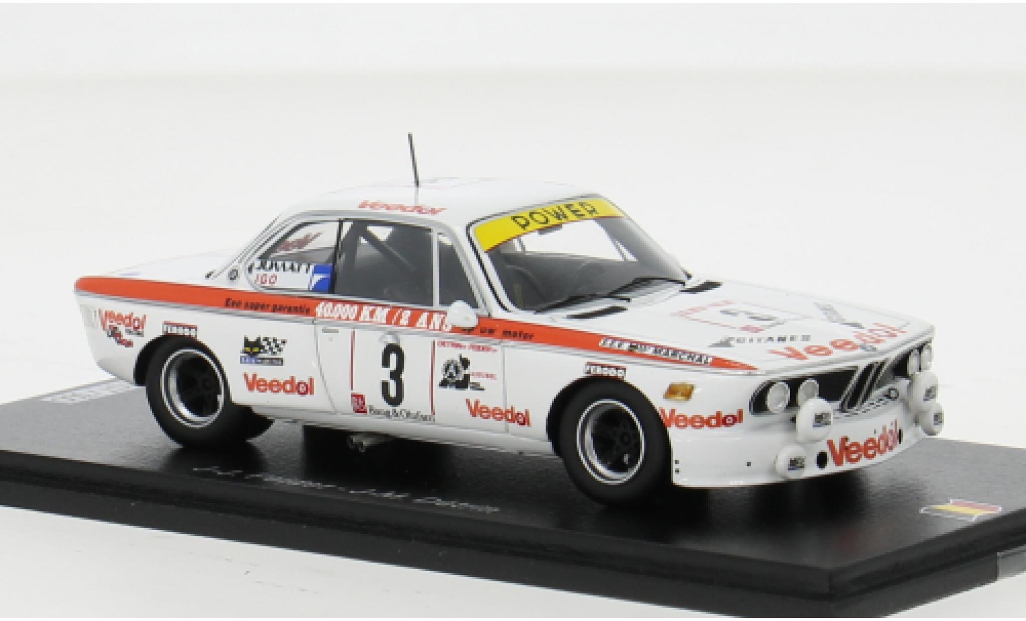 Bmw 3.0 1/43 Spark CSi No.3 24h Spa 1975 1:43 modellino in miniatura