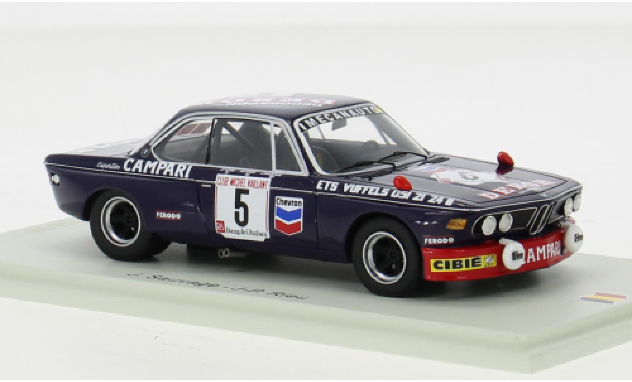 Bmw 3.0 1/43 Spark CSi No.5 24h Spa 1975 1:43 modellino in miniatura
