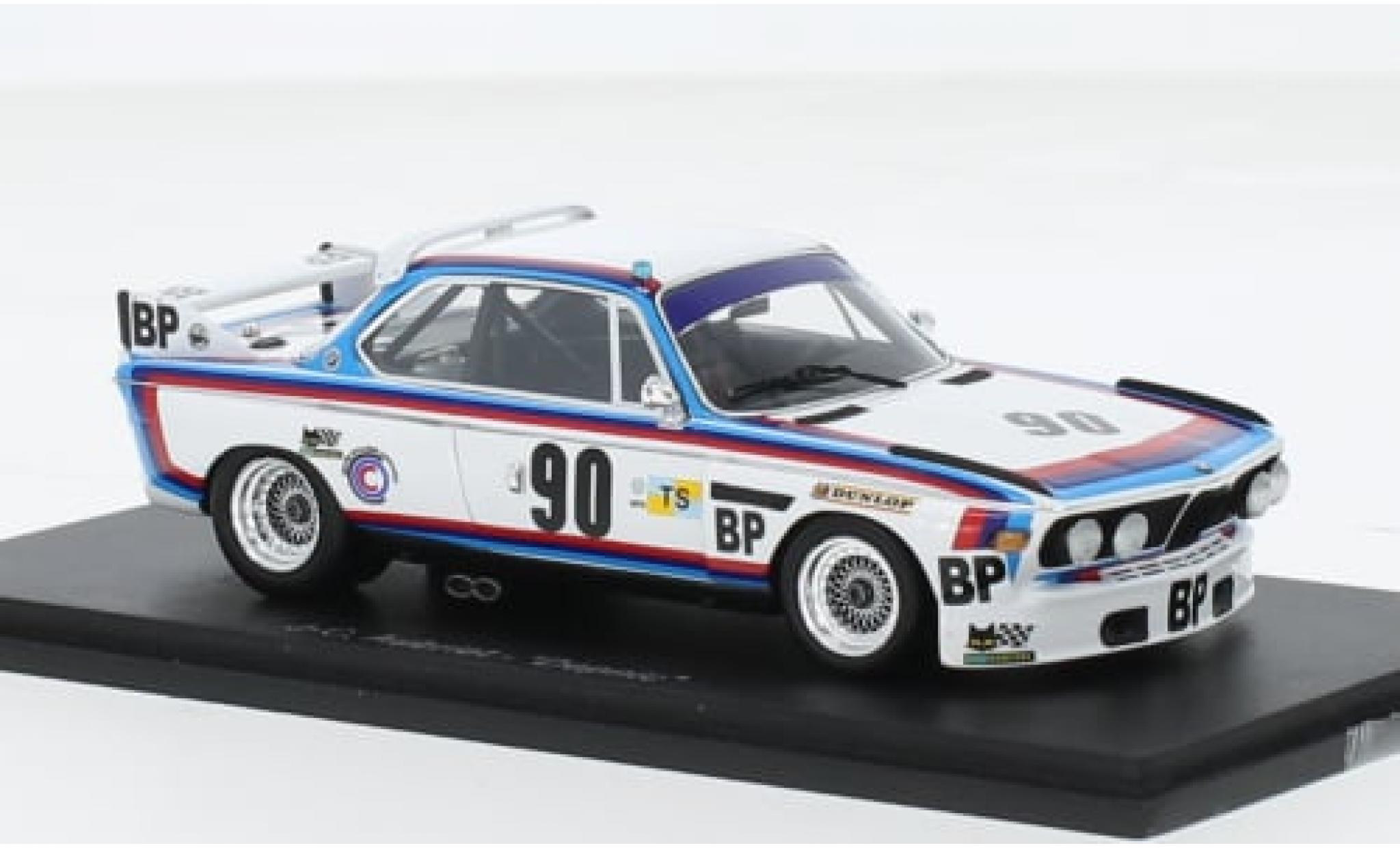 Bmw 3.0 1/43 Spark CSL No.90 24h Le Mans 1975 1:43 modellino in miniatura