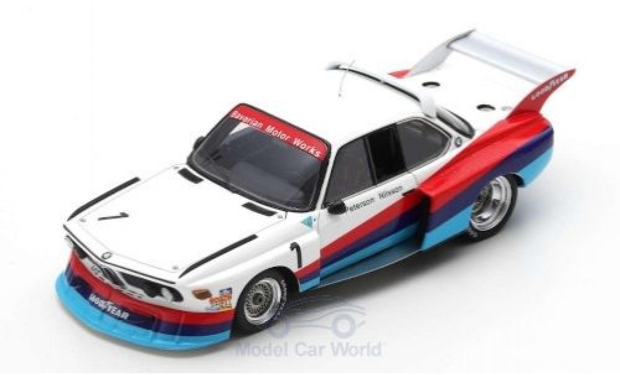 Bmw 3.5 1/43 Spark CSL Turbo No.1 6h Silverstone 1976 R.Peterson/G.Nilsson modellino in miniatura