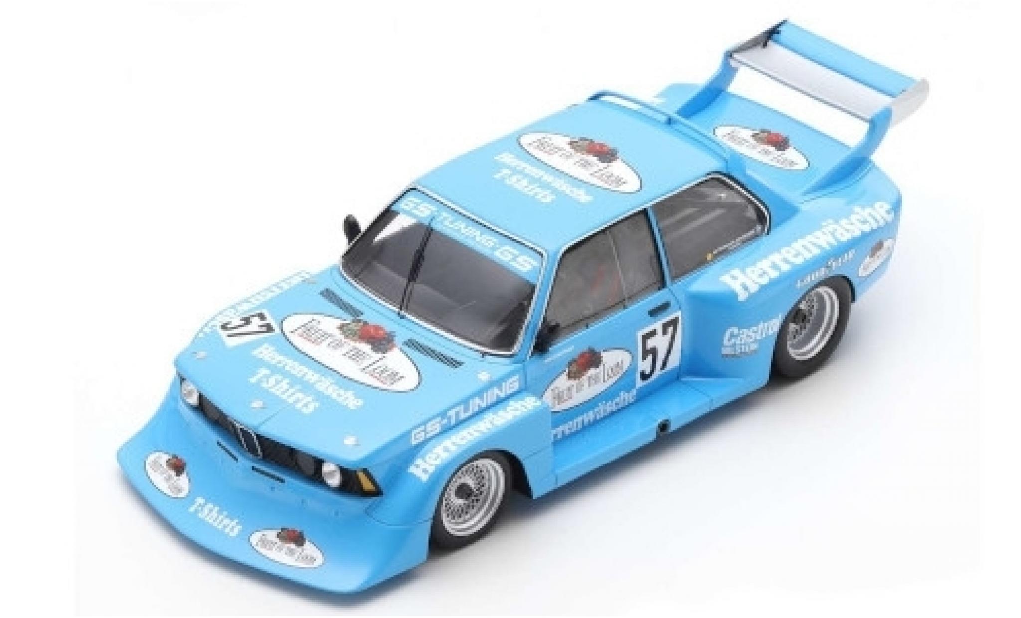 Bmw 320 1/18 Spark Gr.5 No.57 GS-Tuning Fruit of the Loom DRM Zolder 1978 M.Hoettinger modellino in miniatura