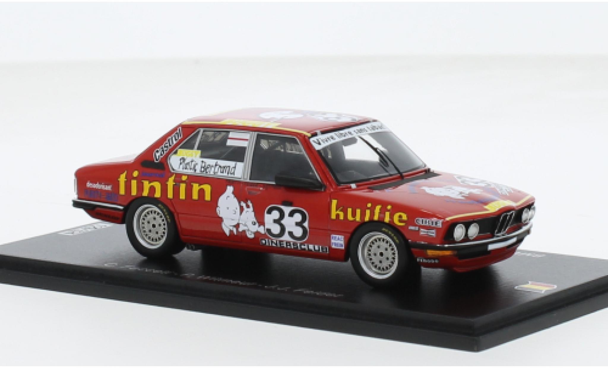 Bmw 530 1/43 Spark i No.33 Plastic Bertrand Racing 24h Spa 1980 1:43 modellino in miniatura