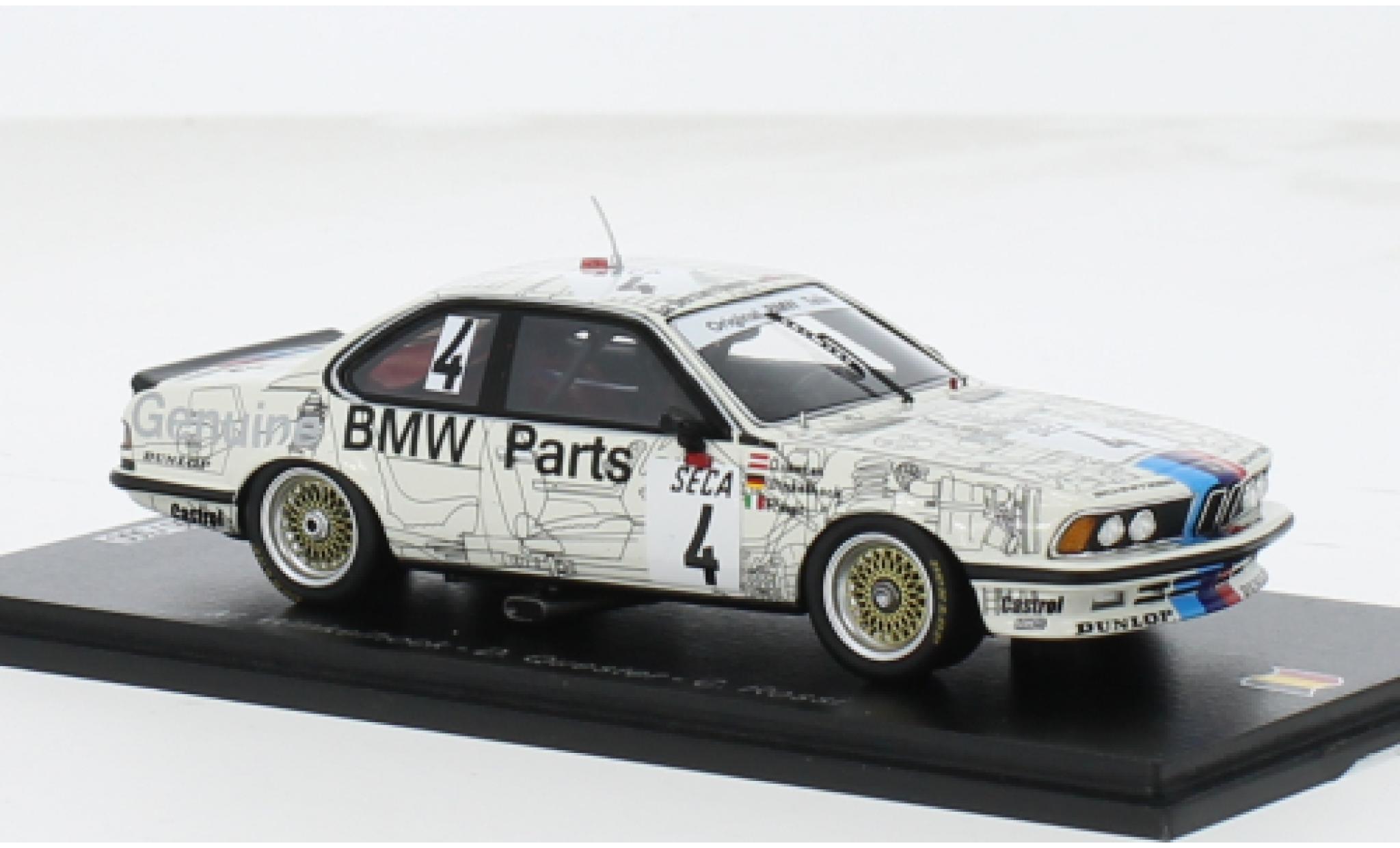 Bmw 635 1/43 Spark CSi (E24) No.4 24h Spa 1983 1:43 modellino in miniatura
