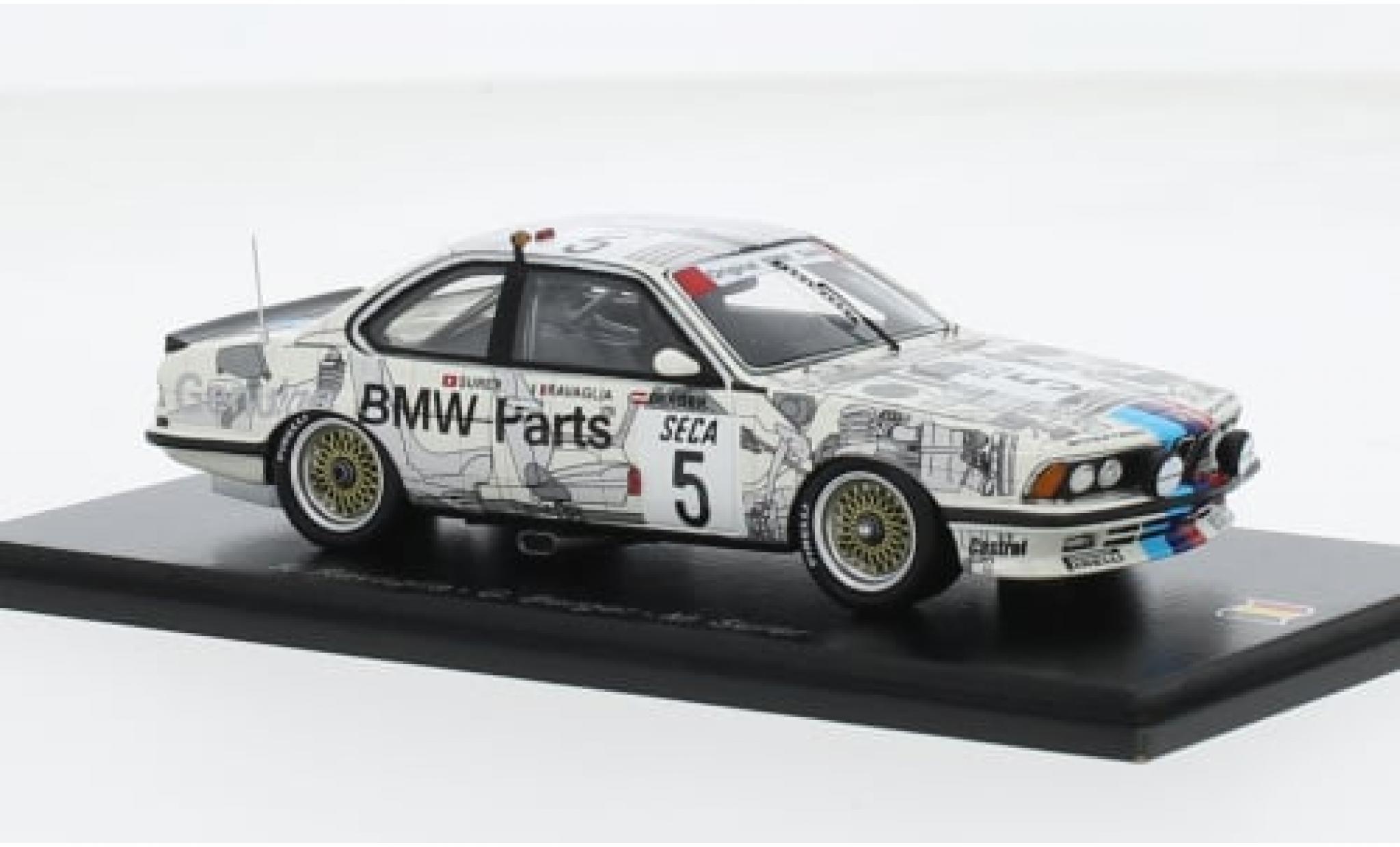 Bmw 635 1/43 Spark CSi (E24) No.5 24h Spa 1985 1:43 modellino in miniatura