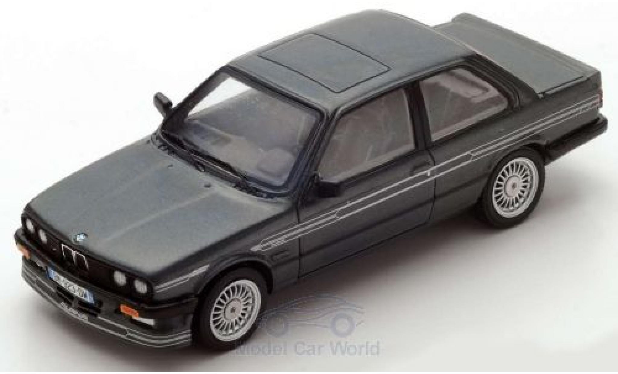 Bmw Alpina 1/43 Spark B6 3.5 (E30) metallico grigio 1986 modellino in miniatura