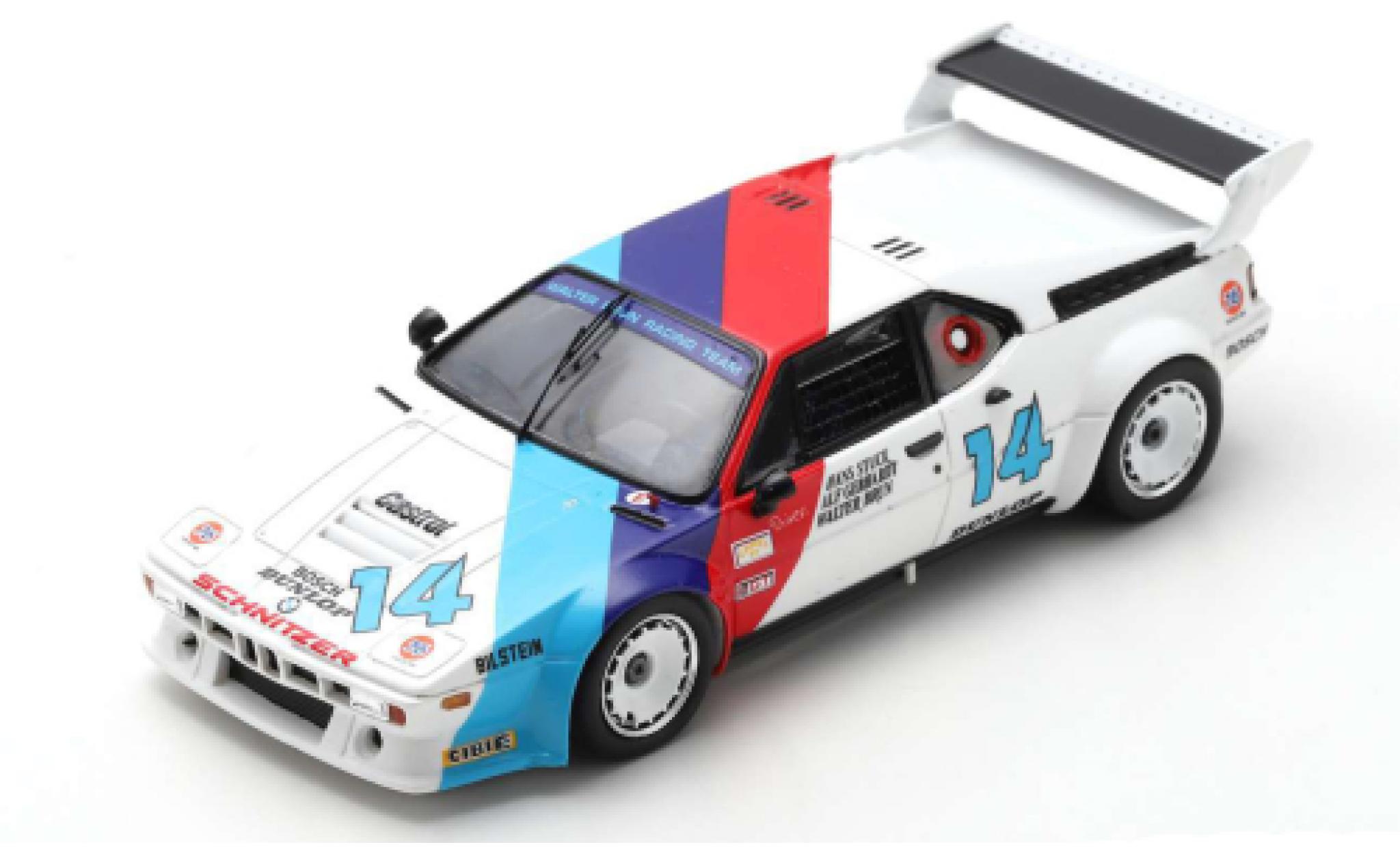 Bmw M1 1/43 Spark No.14 24h Daytona 1981 H-J.Stuck/W.Brun/A.Gebhardt modellino in miniatura