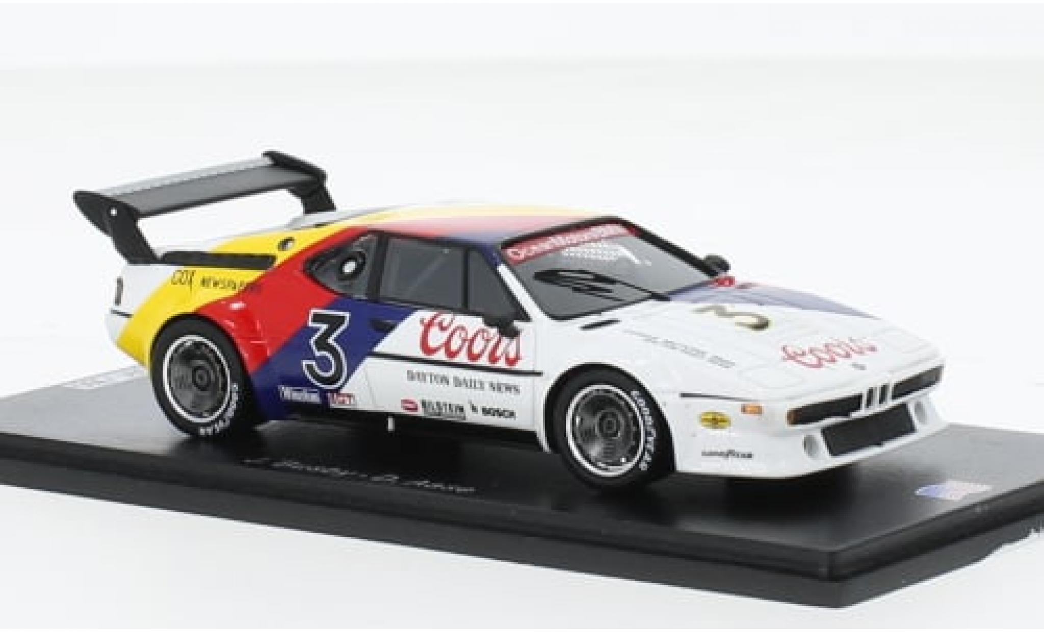 Bmw M1 1/43 Spark No.3 IMSA 250 Miles Mid-Ohio 1979 1:43 modellino in miniatura