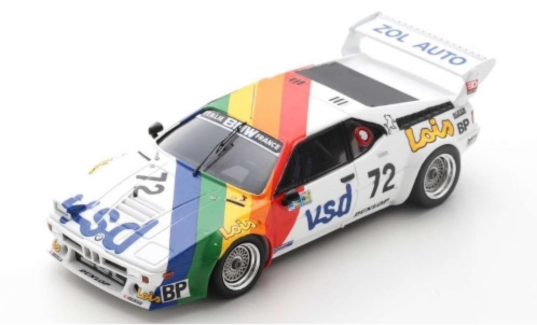 Bmw M1 1/43 Spark No.72 Zol'Auto VSD 24h Le Mans 1981 P-F.Rousselot/F.Servanin/L.Ferrier modellino in miniatura