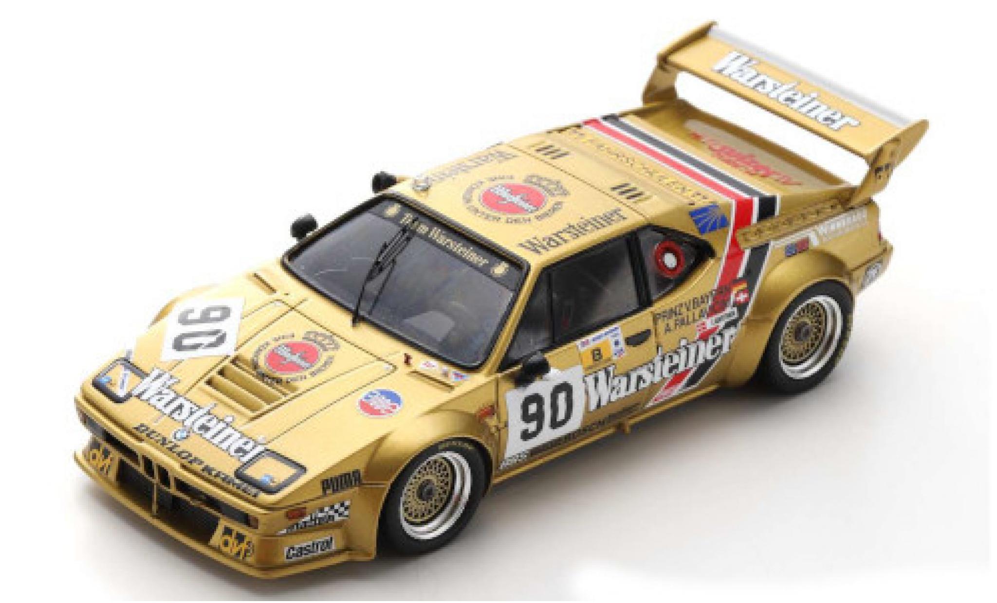 Bmw M1 1/43 Spark No.90 Team Warsteiner Warsteiner 24h Le Mans 1983 A.Pallavicini/J.Winther/L.von Baviera modellino in miniatura