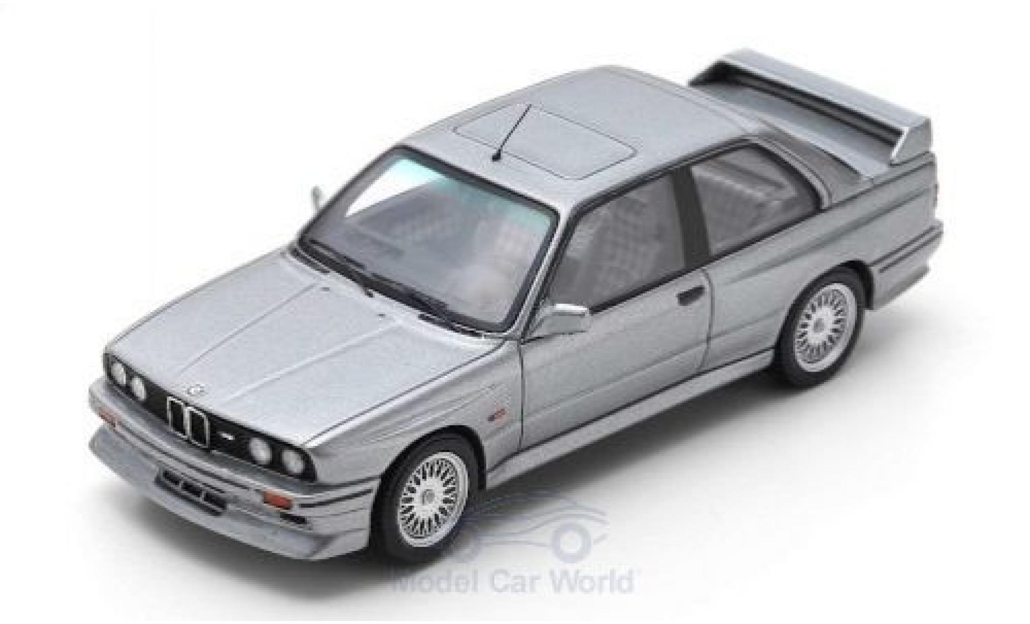 Bmw M3 1/43 Spark (E30) EVO 2 metallico grigio 1988 modellino in miniatura