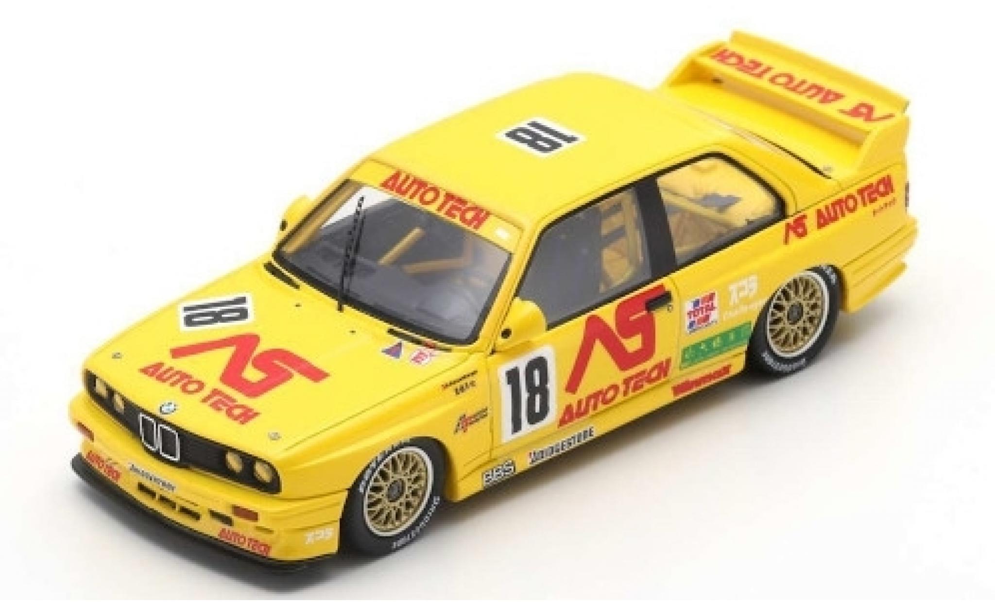 Bmw M3 1/43 Spark (E30) Evo No.18 Macau Guia Race 1991 R.Ratzenberger modellino in miniatura