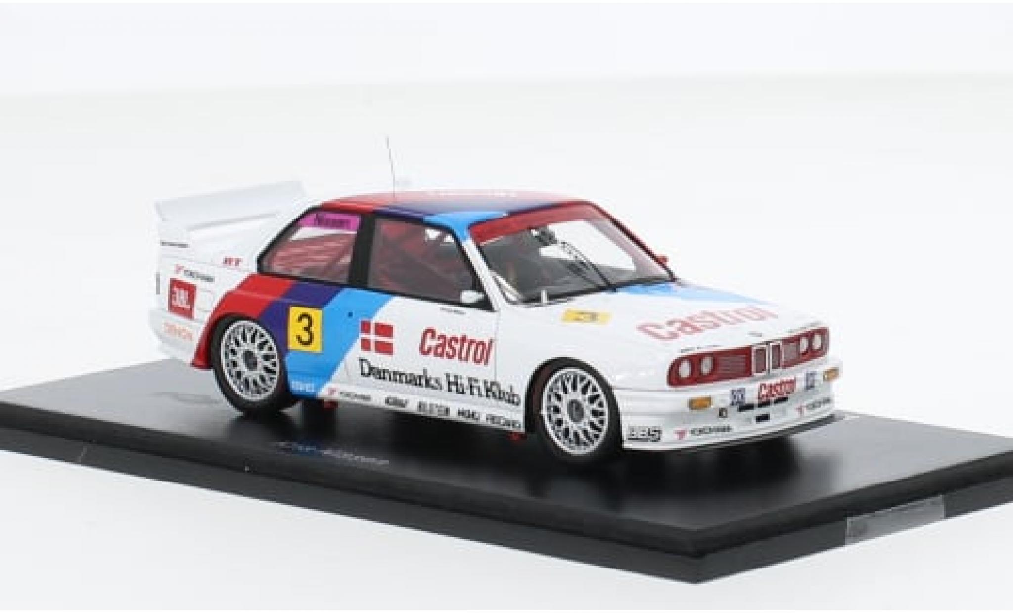 Bmw M3 1/43 Spark (E30) No.3 Schnitzer- GP Dänemark 1991 1:43 modellino in miniatura