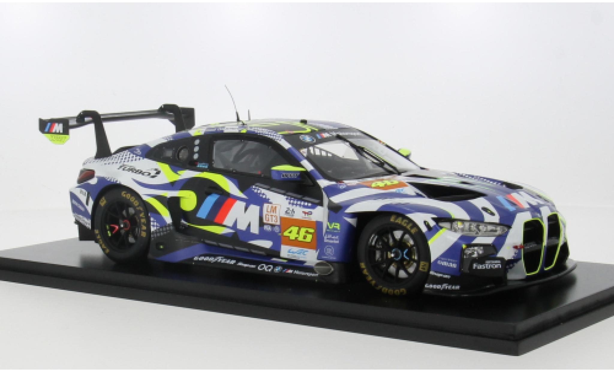 Bmw M4 Spark GT3 24h Le Mans 2024 Team WRT #46 1:18 modellino in miniatura