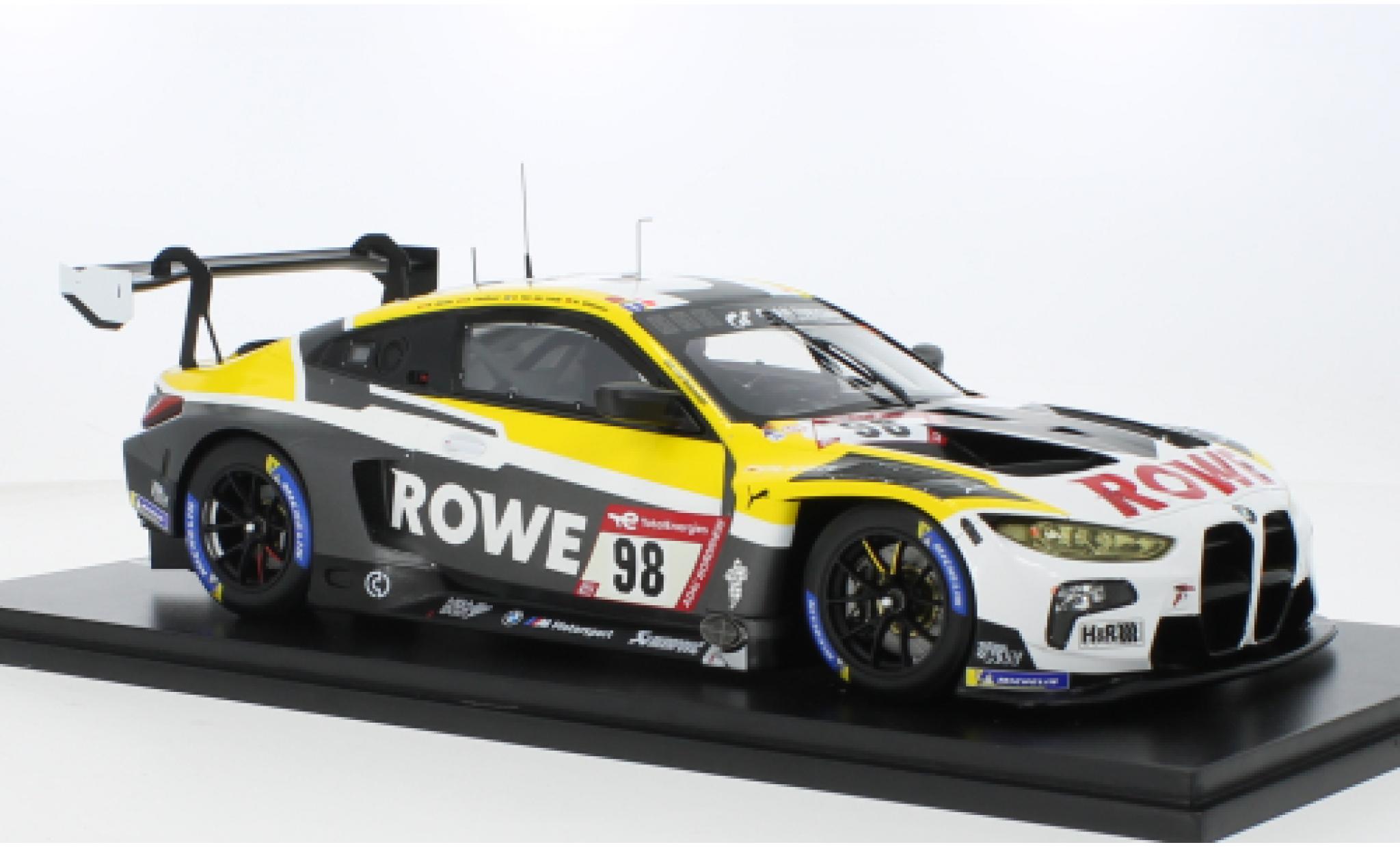 Bmw M4 1/18 Spark GT3 No.98 ROWE Racing 24h Nürburgring 2023 1:18 modellino in miniatura
