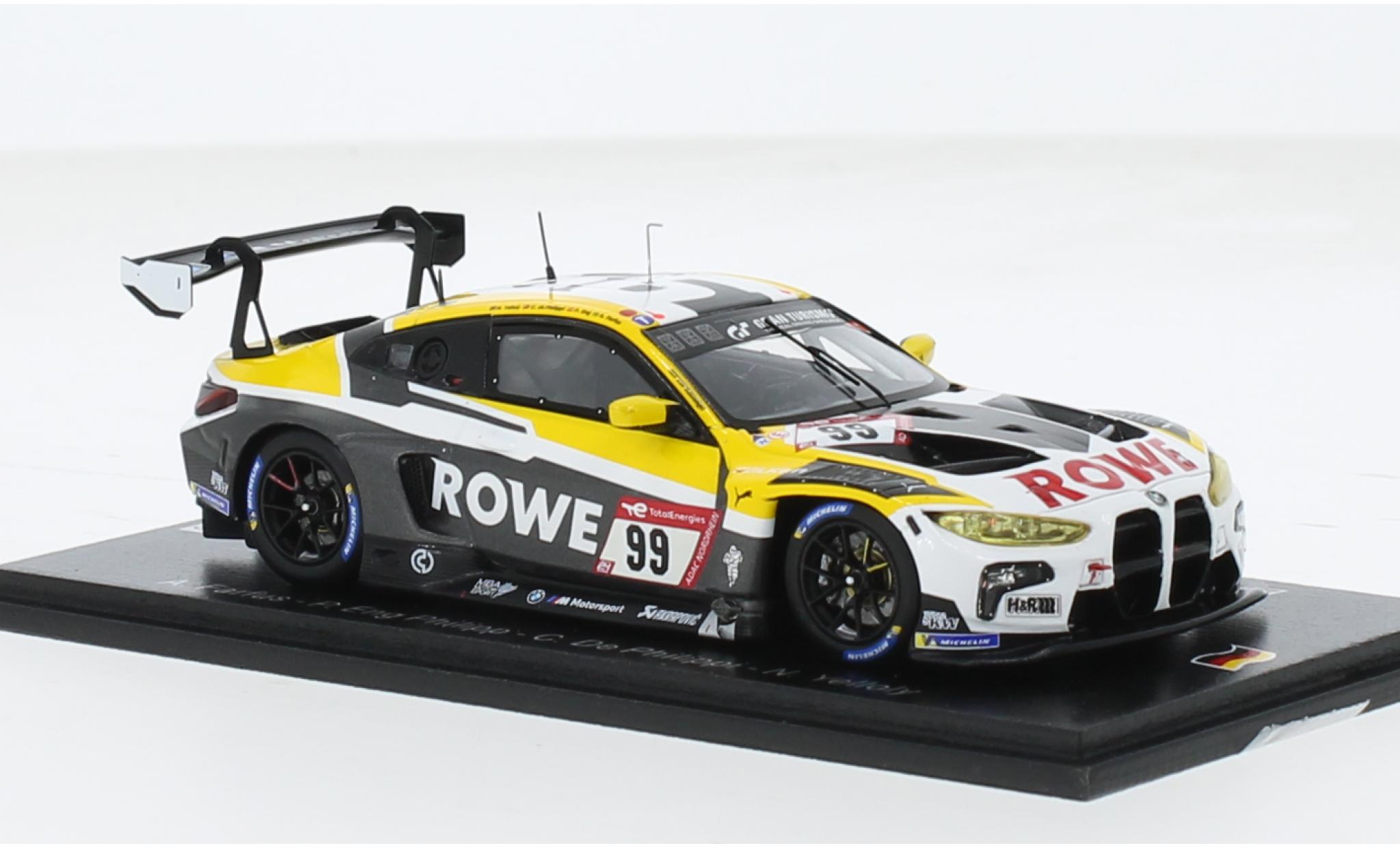 Bmw M4 1/43 Spark GT3 No.99 ROWE Racing 24h Nürburgring 2023 1:43 modellino in miniatura
