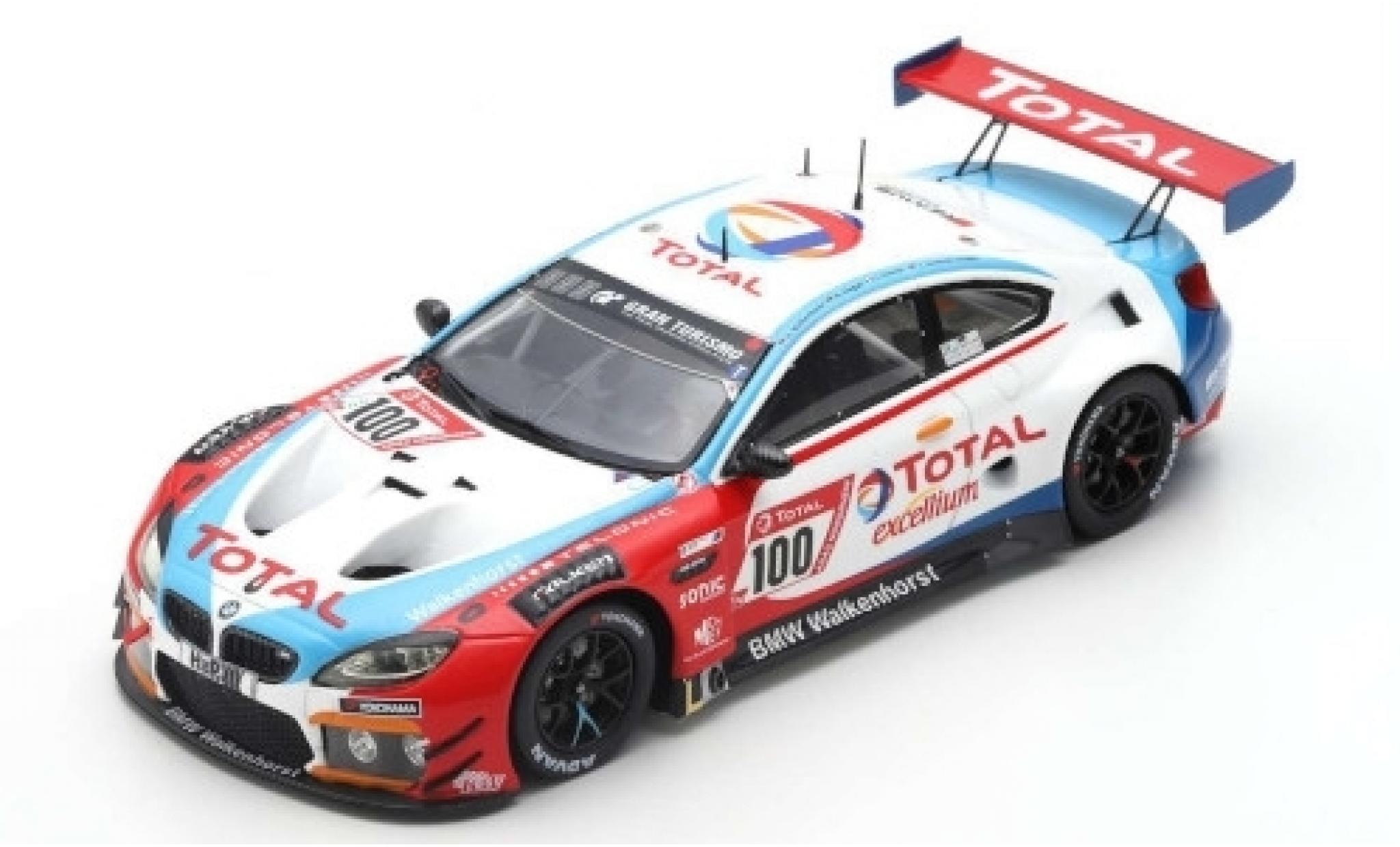 Bmw M6 1/43 Spark GT3 No.100 Walkenhorst Motorsport Total 24h Nürburgring 2019 H.Walkenhorst/A.Ziegler/J.Schmidt-Staade/J.Tresson modellino in miniatura