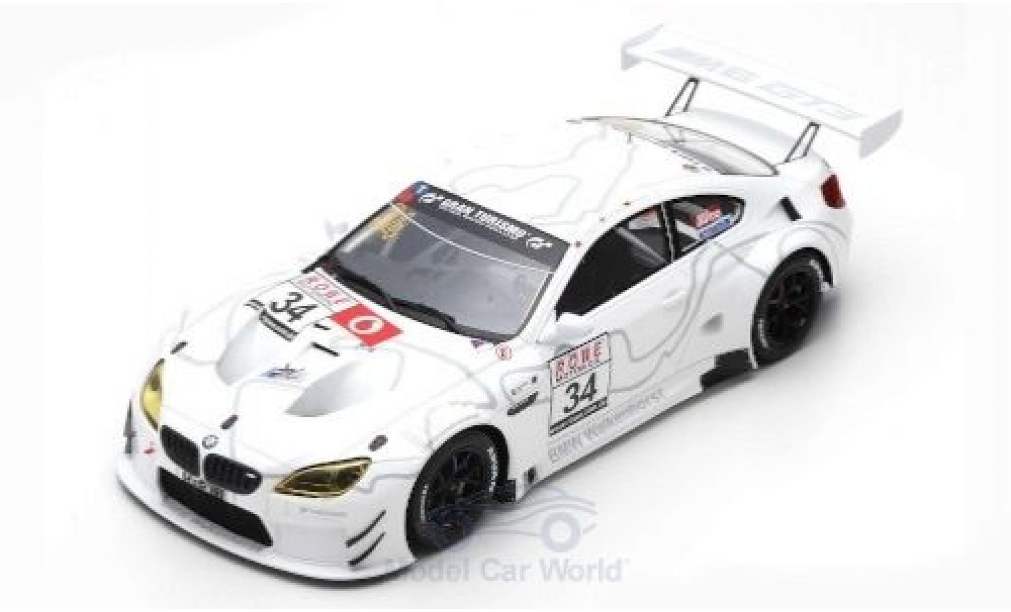 Bmw M6 1/43 Spark GT3 No.34 Walkenhorst Motorsport VLN 2018 C.Krognes/D.Pittard/R.Adams modellino in miniatura