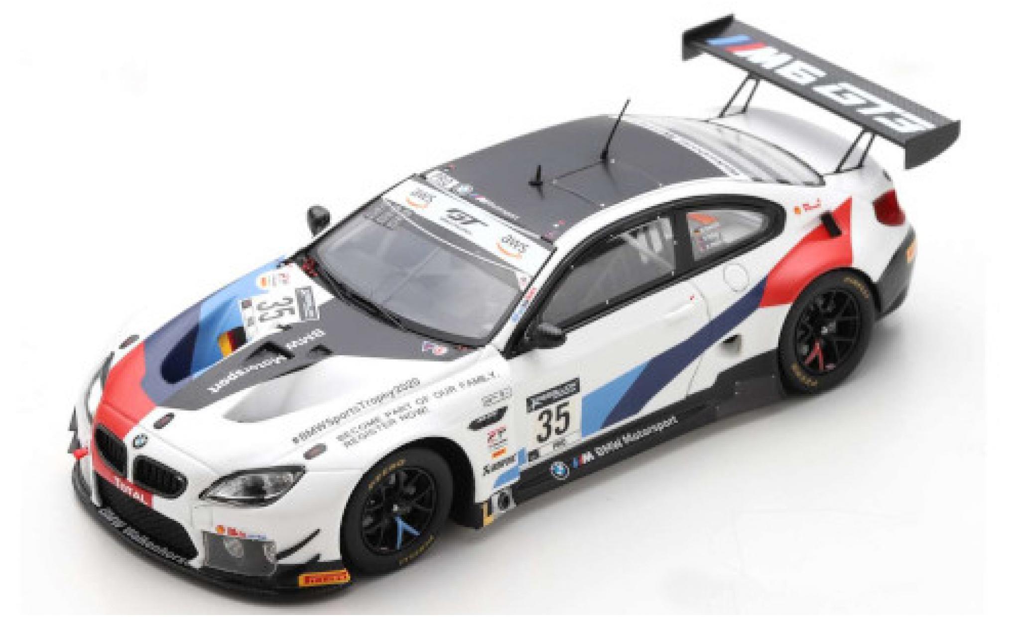 Bmw M6 1/43 Spark GT3 No.35 Walkenhorst Motorsport 24h Spa 2020 M.Tomczyk/D.Pittard/N.Yelloly modellino in miniatura