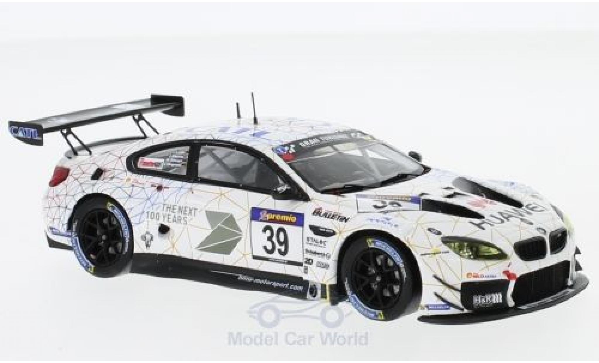 Bmw M6 1/43 Spark GT3 No.39 Schubert Motorsport VLN 2016 L.Luhr/M.Tomczyk/J.Edwards modellino in miniatura