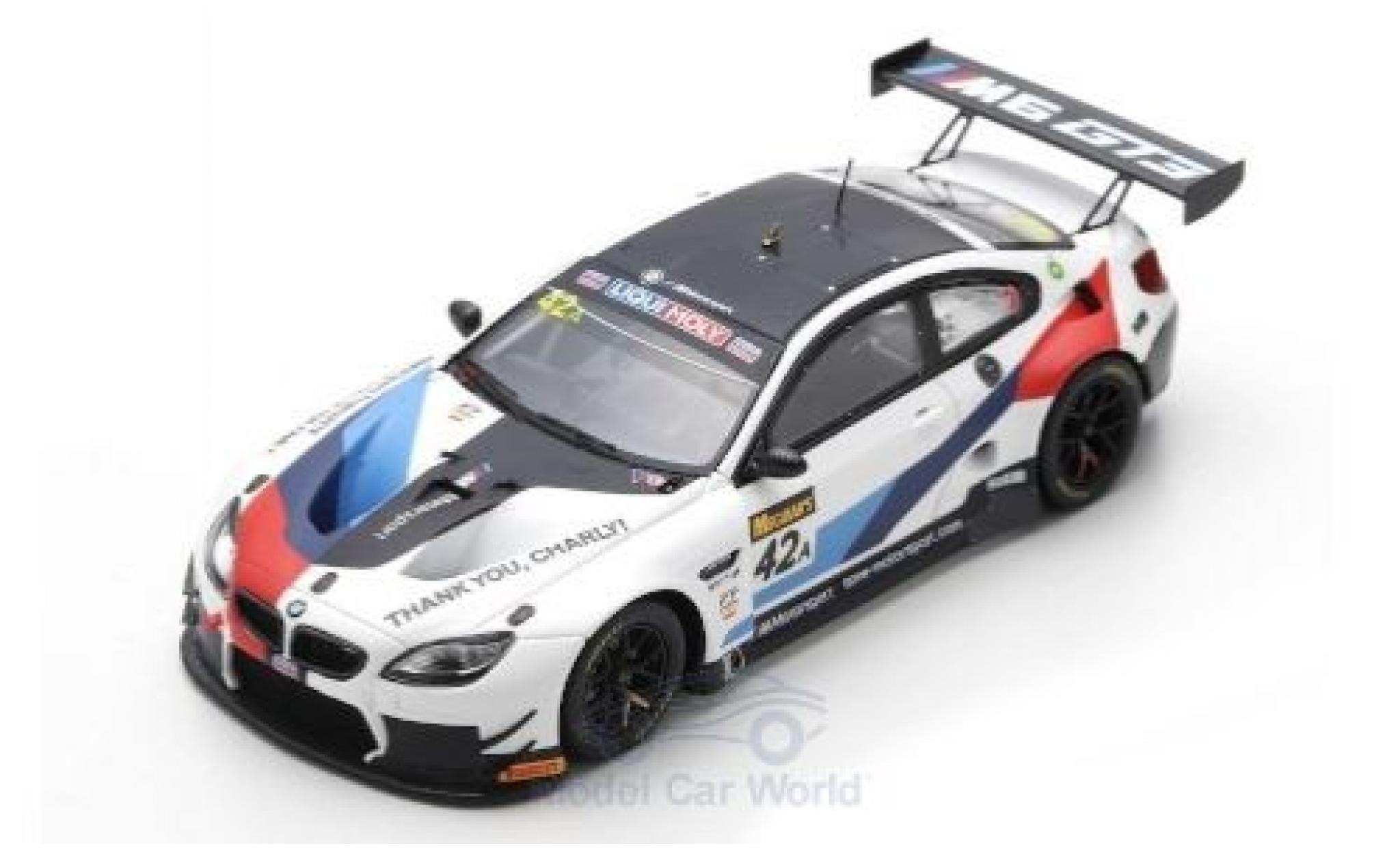 Bmw M6 1/43 Spark GT3 No.42 Team Schnitzer 12h Bathurst 2019 A.Farfus/C.Mostert/M.Tomczyk modellino in miniatura