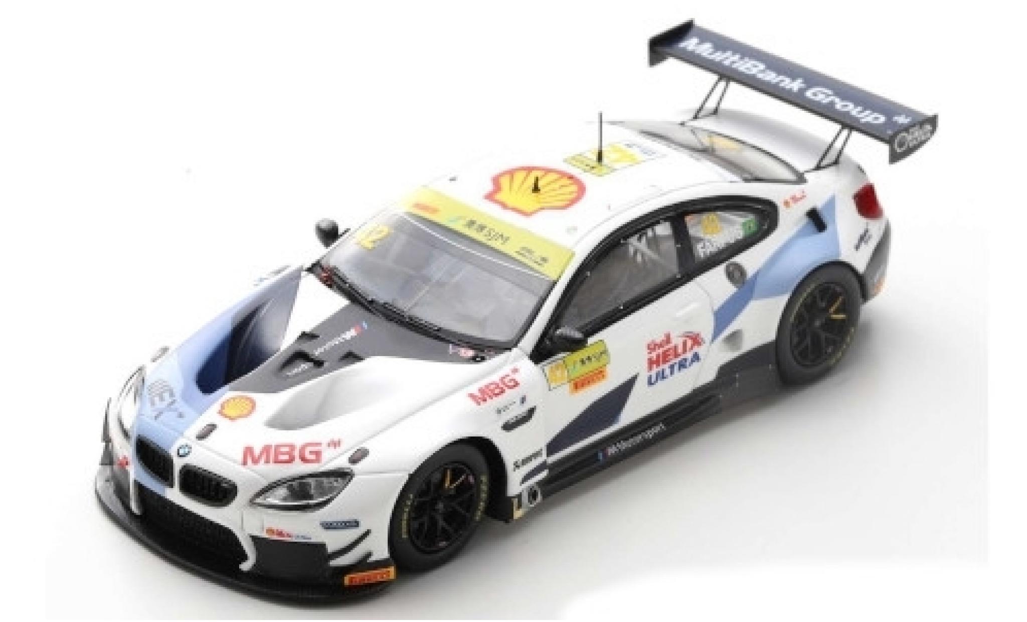 Bmw M6 1/43 Spark GT3 No.42 Team Schnitzer Fia GT World Cup Macau 2019 A.Farfus modellino in miniatura