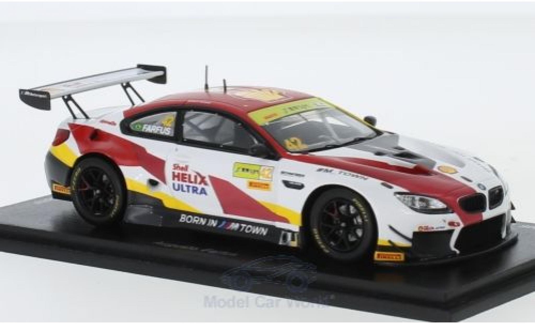 Bmw M6 1/43 Spark GT3 No.42 Team Schnitzer S Fia GT World Cup Macau 2018 A.Farfus modellino in miniatura