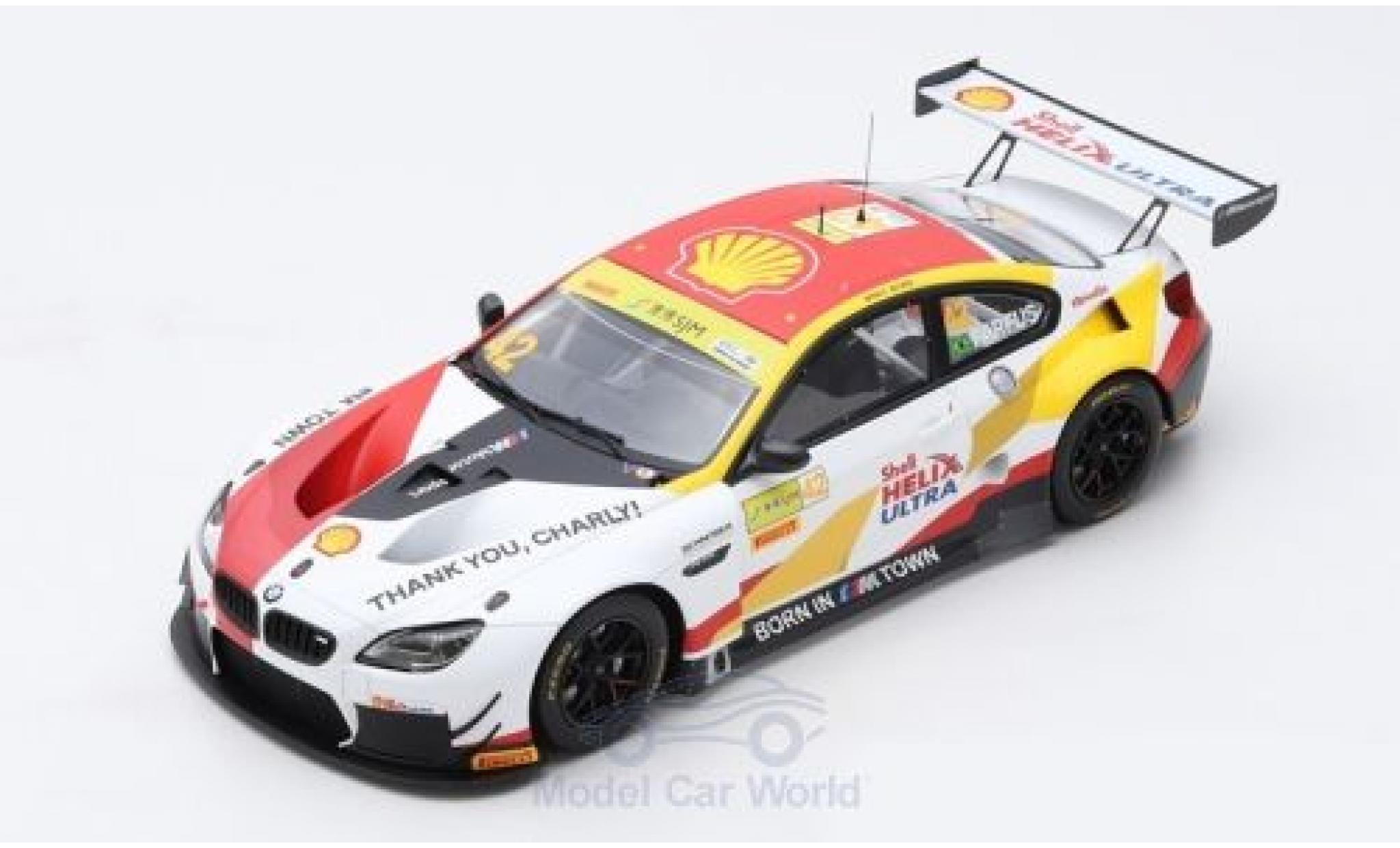 Bmw M6 1/18 Spark GT3 No.42 Team Schnitzer S Helix Fia GT World Cup Macau 2018 A.Farfus modellino in miniatura