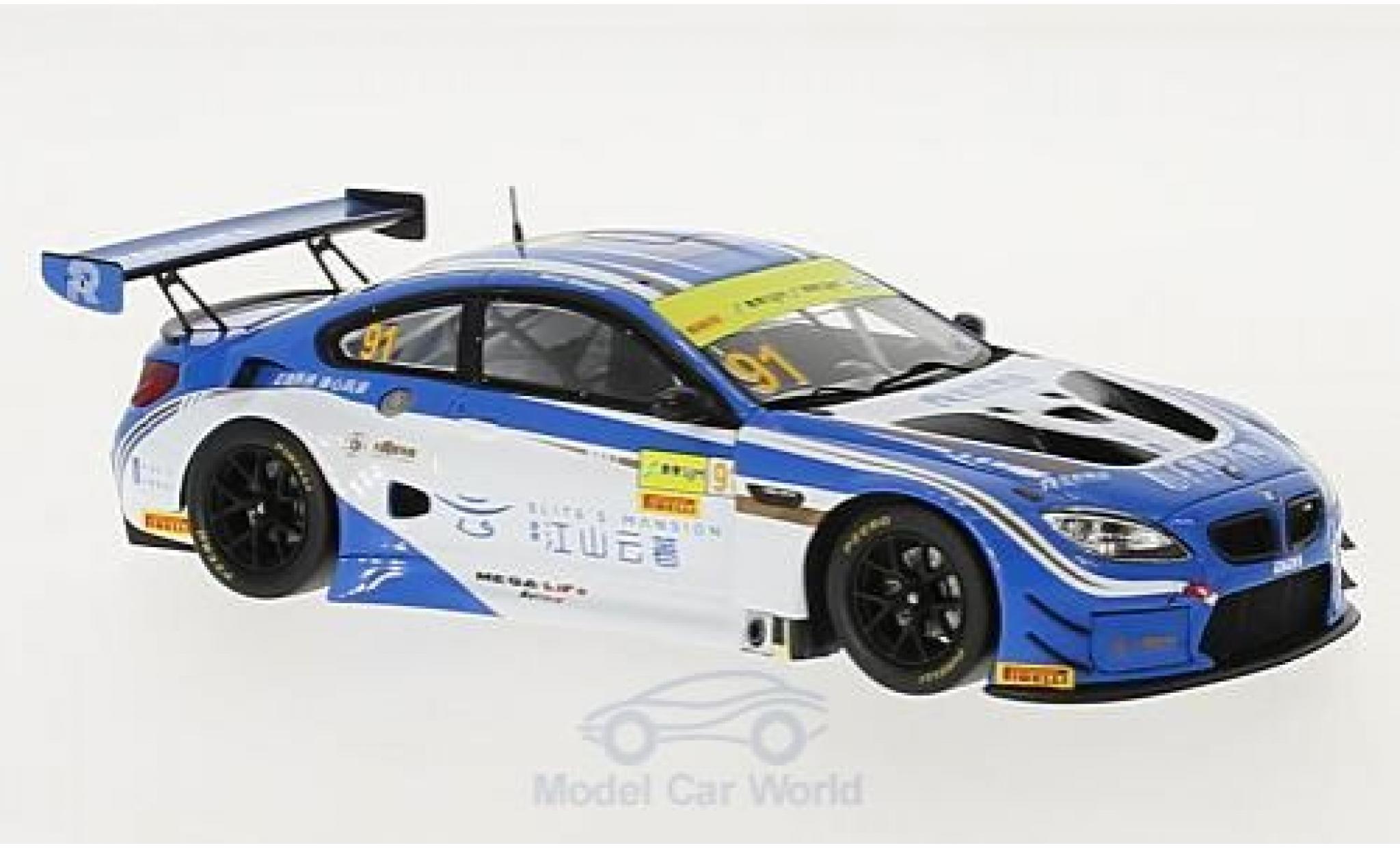 Bmw M6 1/43 Spark GT3 No.91 FIST Team AAI Fia GT World Cup Macau 2017 M.Wittmann modellino in miniatura