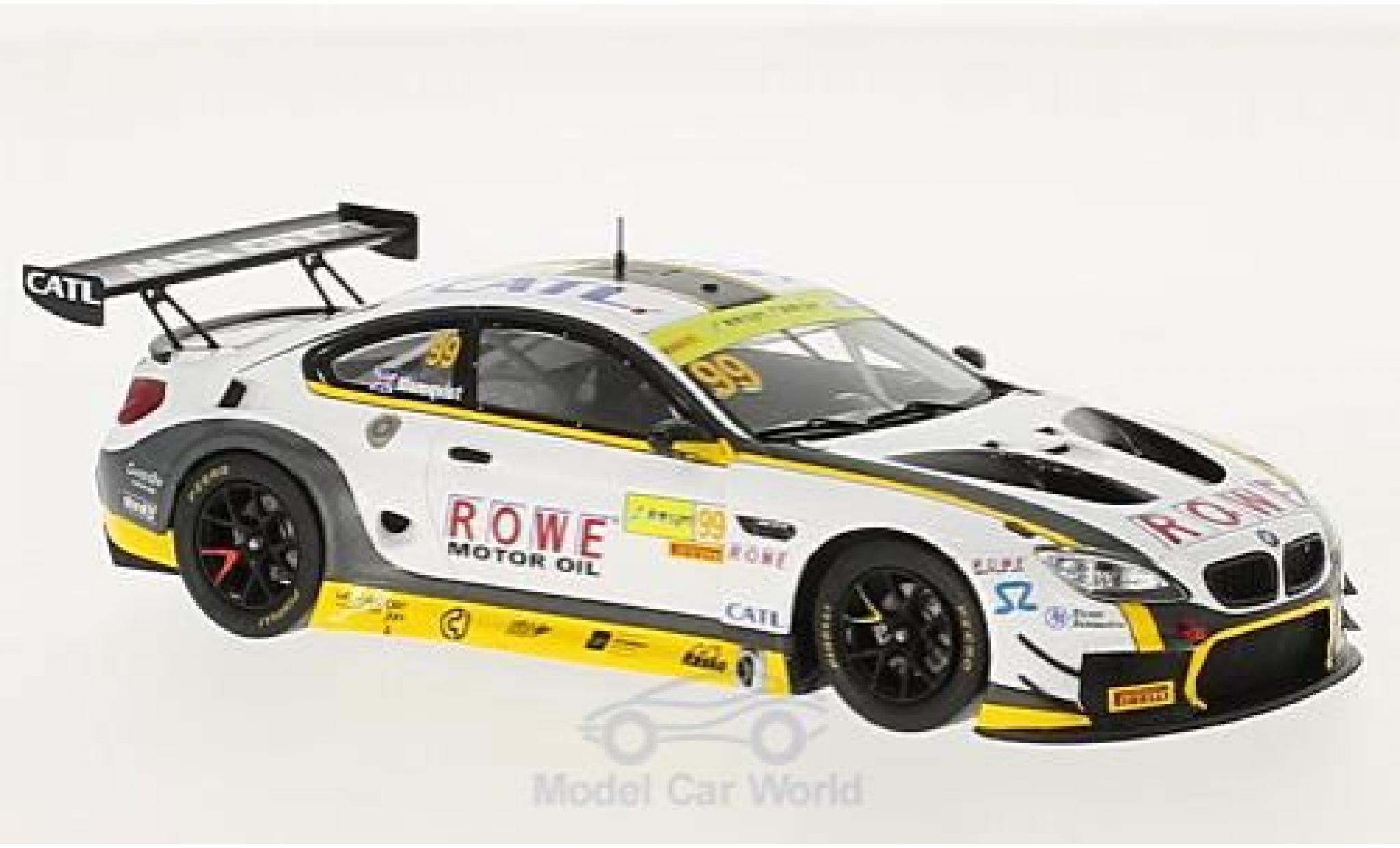 Bmw M6 1/43 Spark GT3 No.99 Rowe Racing Fia GT World Cup Macau 2017 T.Blomqvist modellino in miniatura