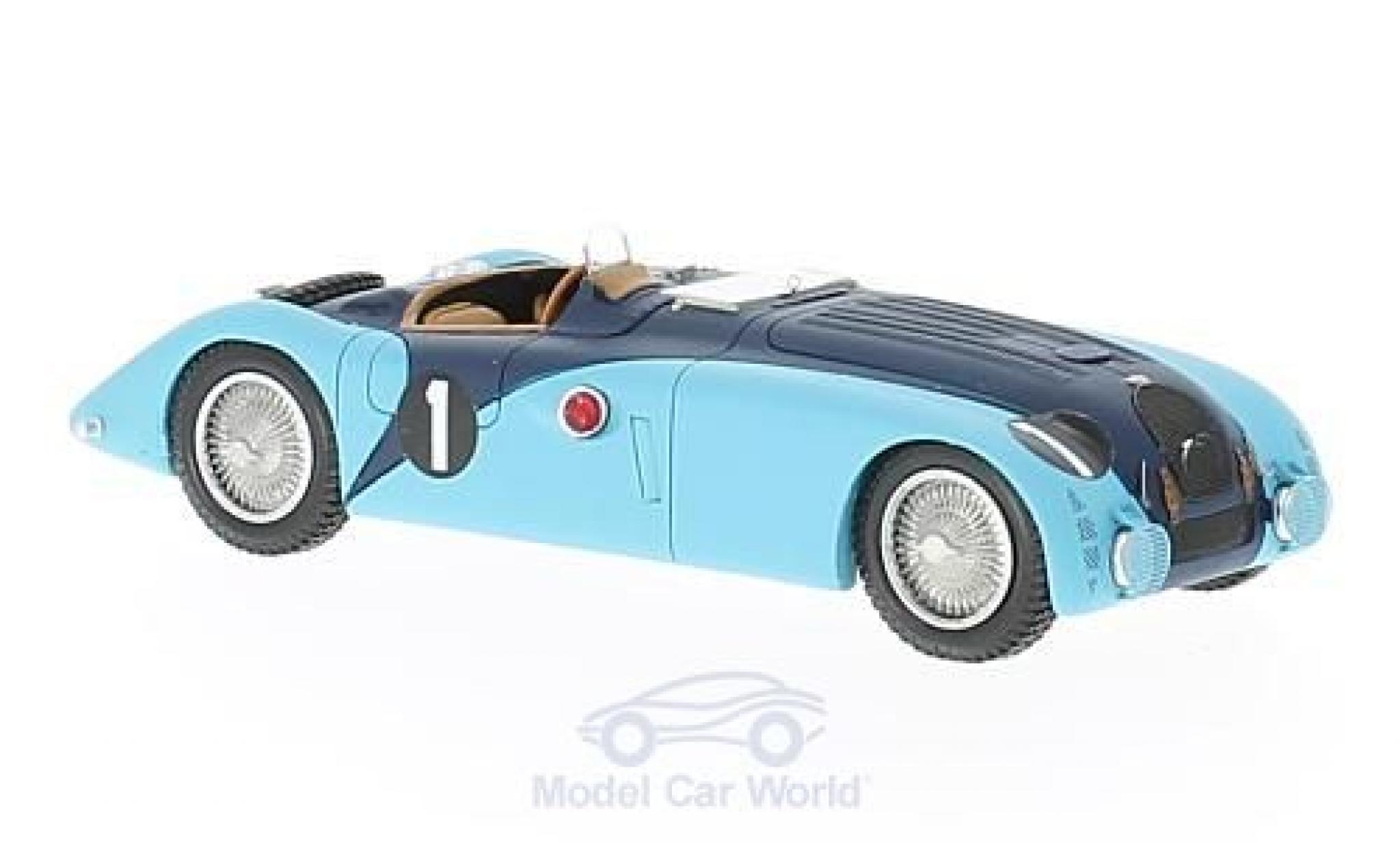 Bugatti 57 S 1/43 Spark G RHD No.1 24h Le Mans 1937 R.Labric/P.Veyron modellino in miniatura