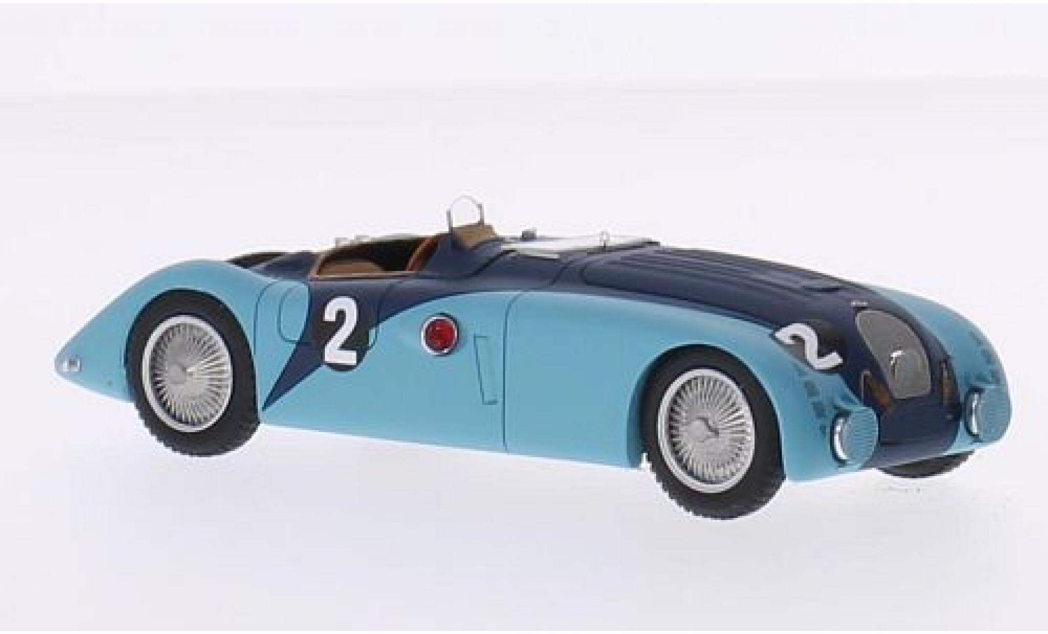 Bugatti 57 1/43 Spark Type G RHD No.2 24h Le Mans 1937 J-P.Wimille/R.Benoist modellino in miniatura