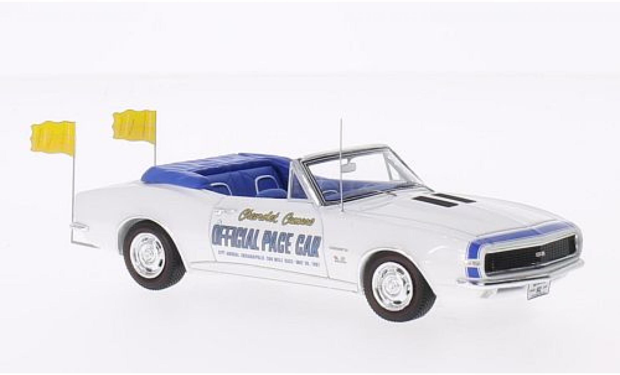 Chevrolet Camaro 1/43 Spark Convertibile Pace Car Indianapolis 500 bianco 1967 modellino in miniatura