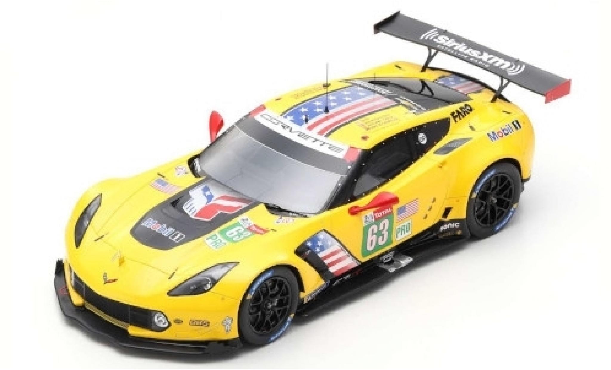 Chevrolet Corvette 1/18 Spark C7.R No.63 Racing 24h Le Mans 2019 J.Magnussen/A.Garcia/M.Rockenfeller modellino in miniatura