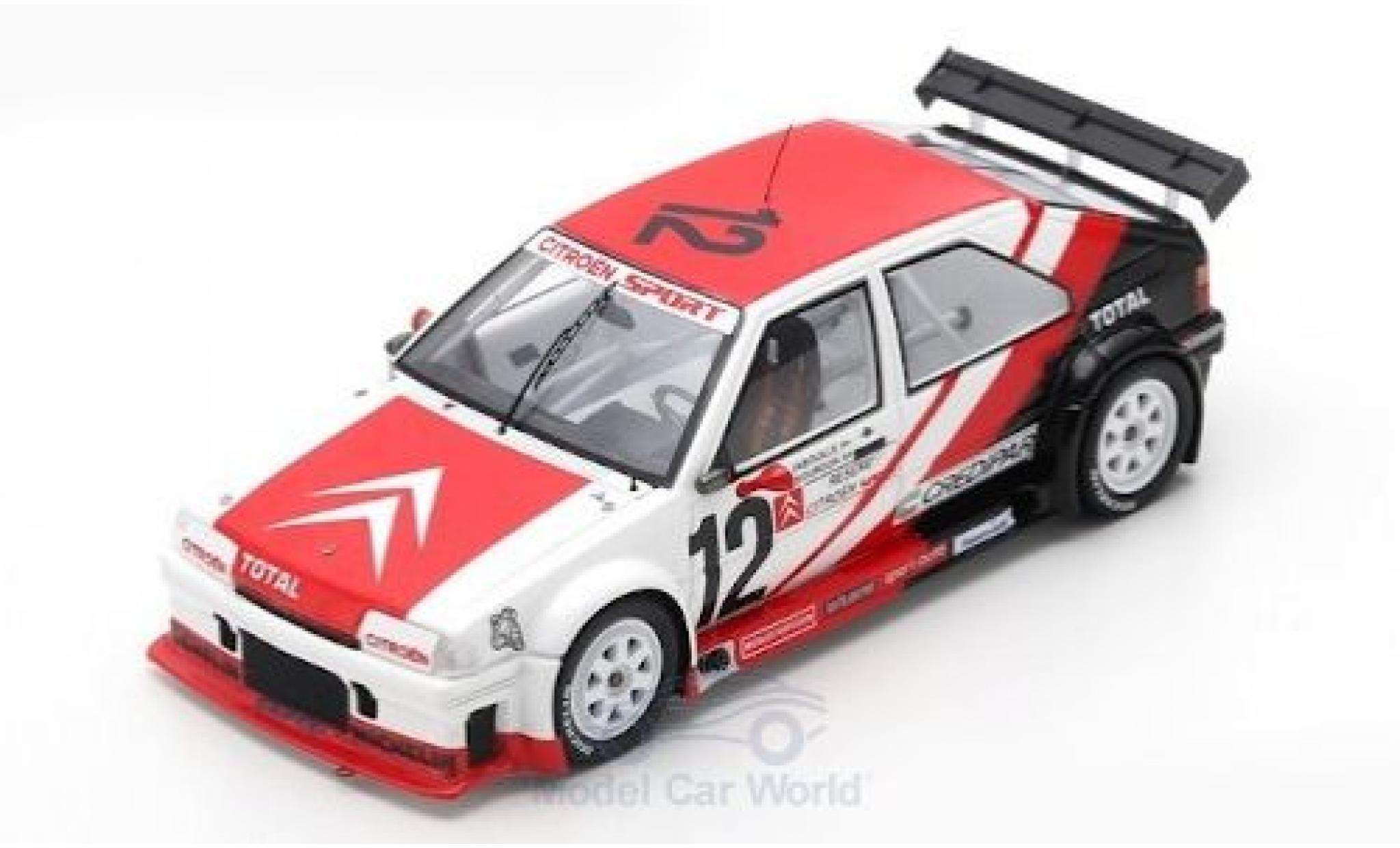 Citroen BX 1/43 Spark No.12 Supertourisme 1989 J-P.Jabouille/A.Bourdon modellino in miniatura